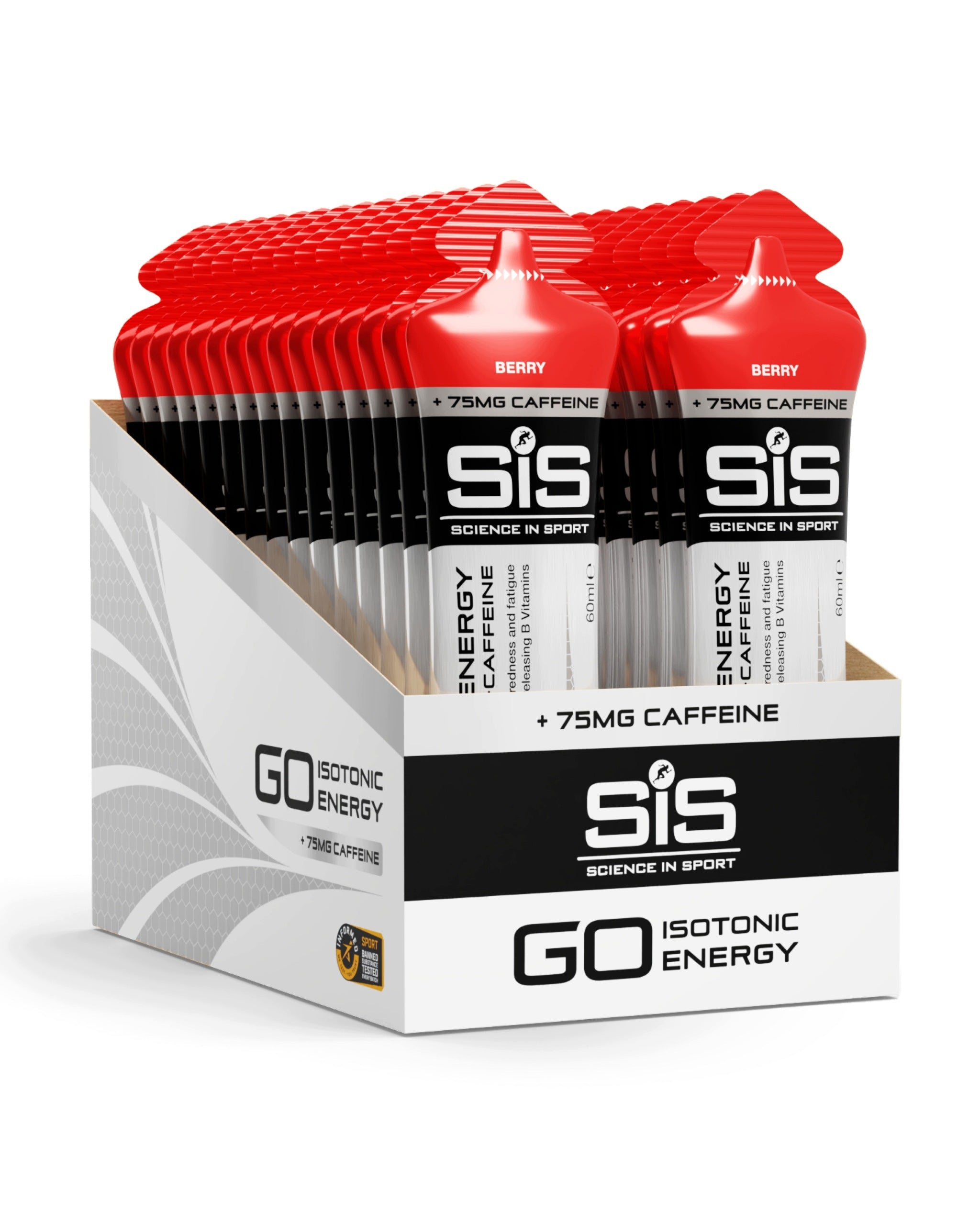Science in Sport GO Energy + Caffeine Gel Forest Fruit 30 Pack