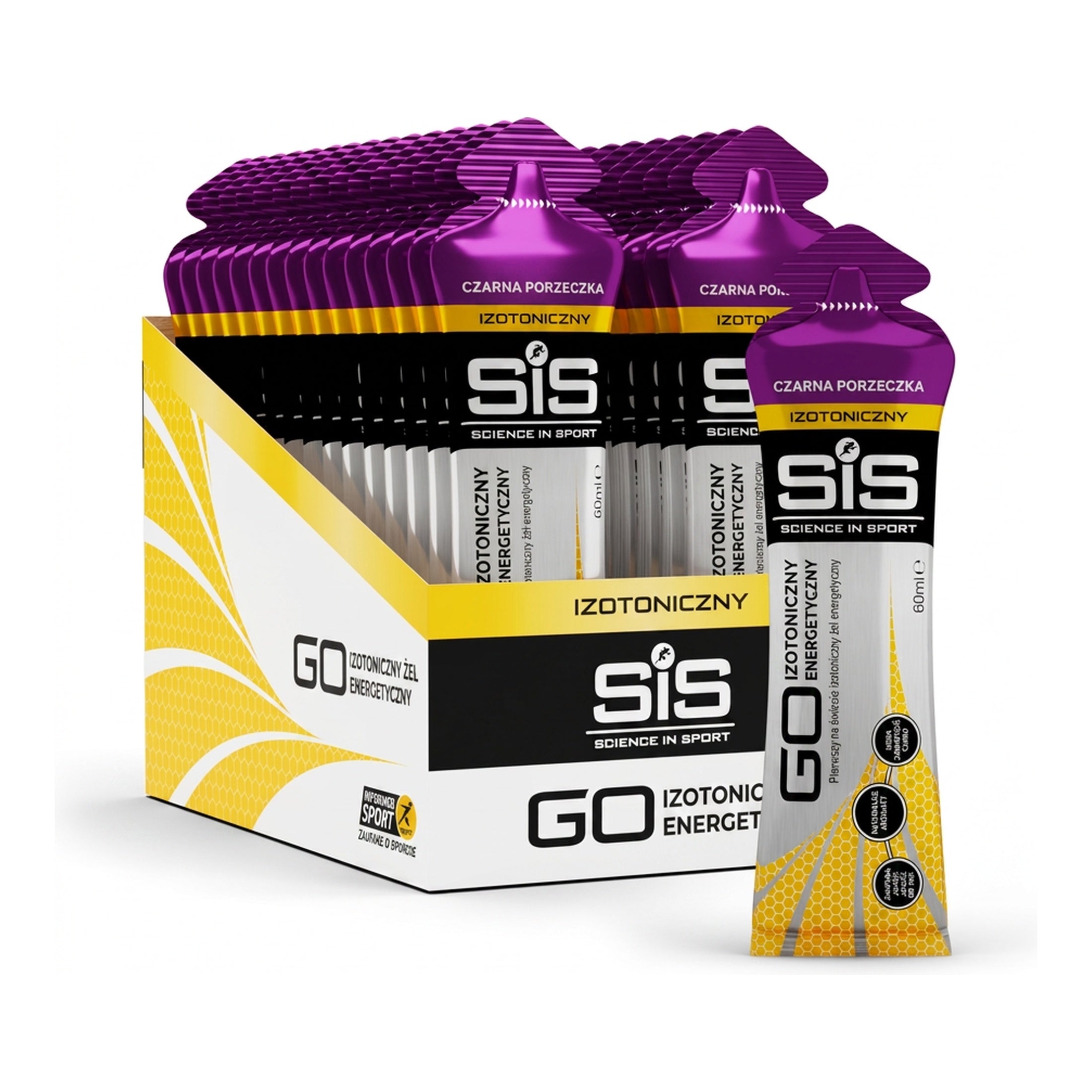 Science in Sport GO Isotonic Energy Gel Black Currant 30 Pack