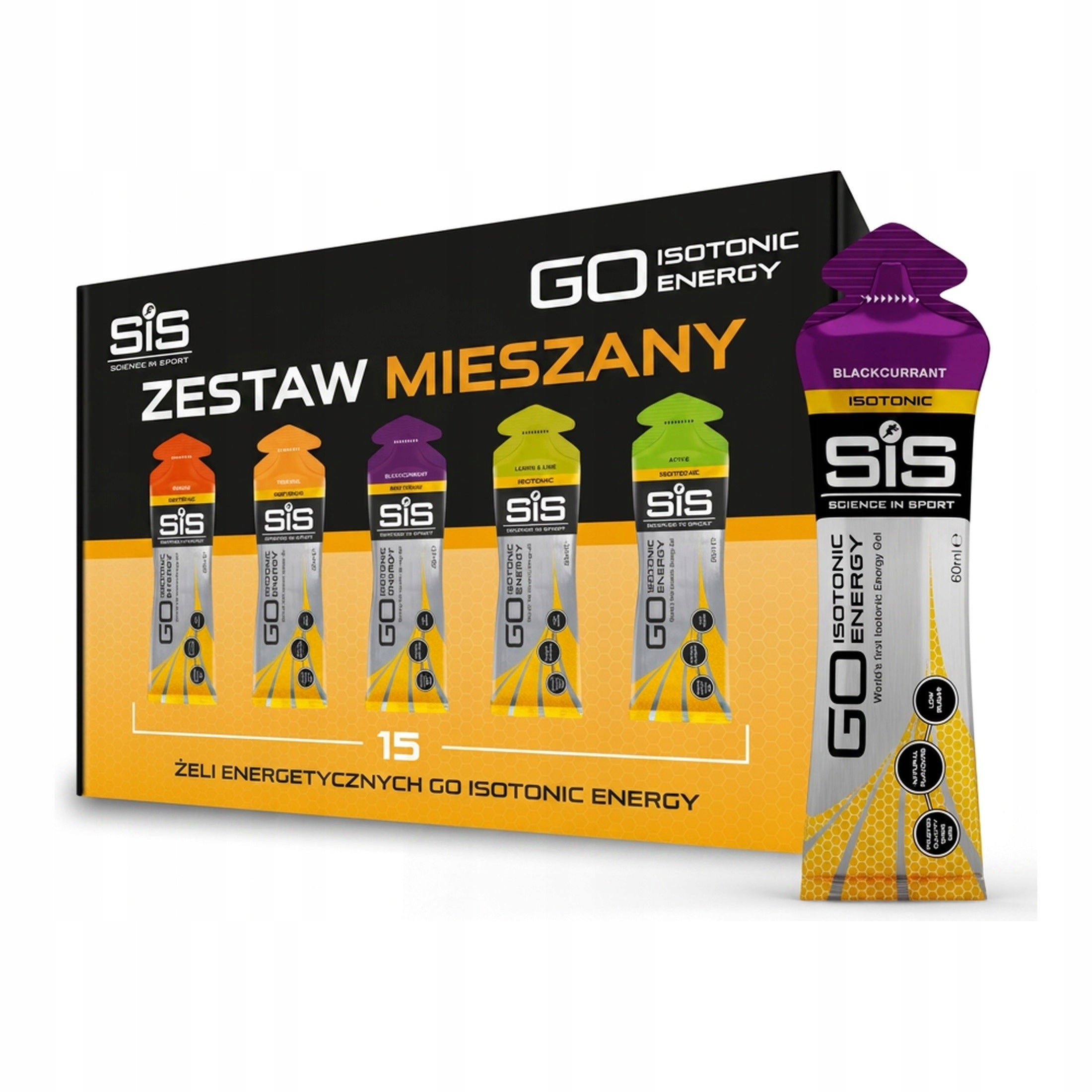 Science in Sport GO Isotonic Energy Gel Mix Flavors 15 Pack