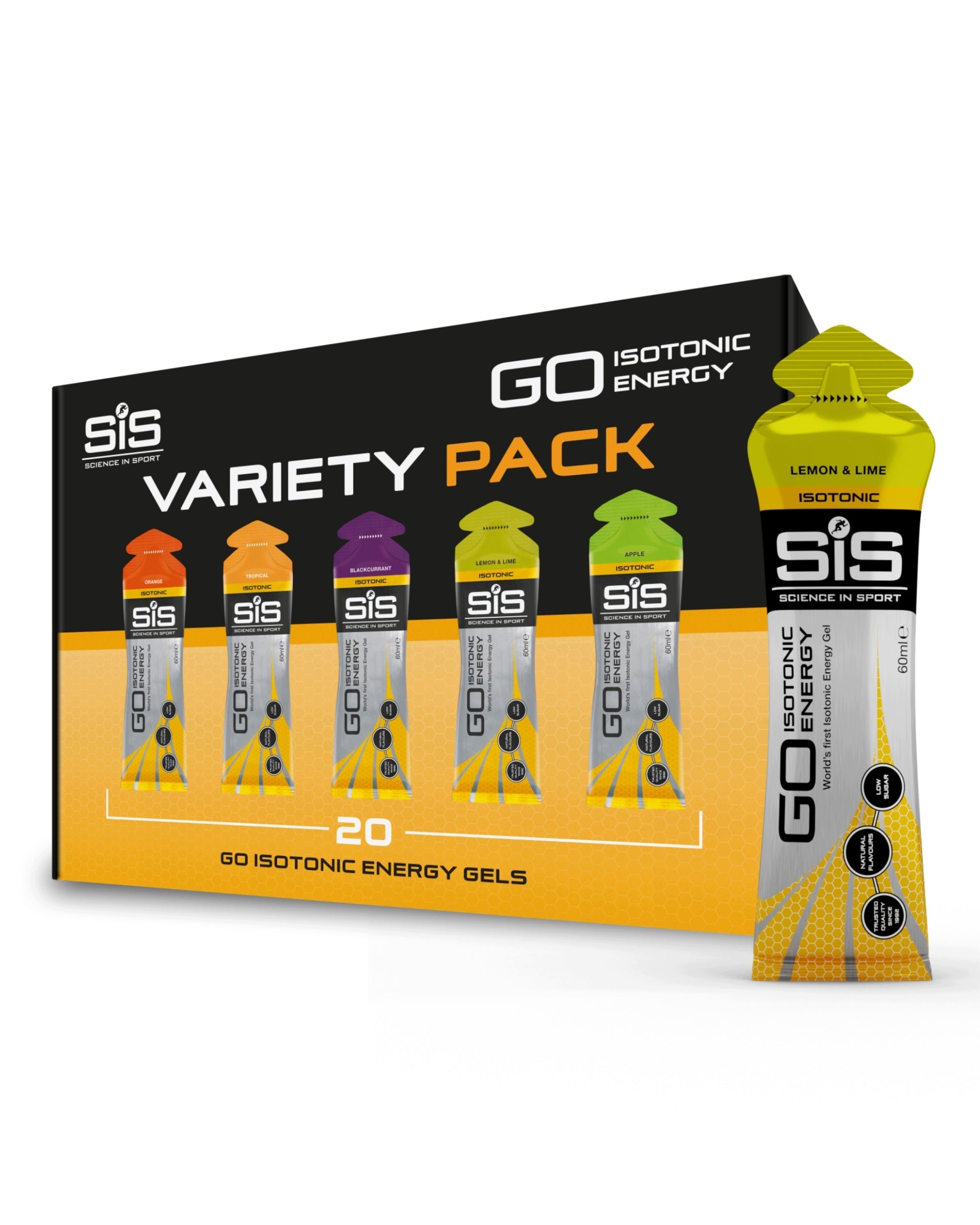 Science in Sport GO Isotonic Energy Gel Mix Flavors 20 Pack