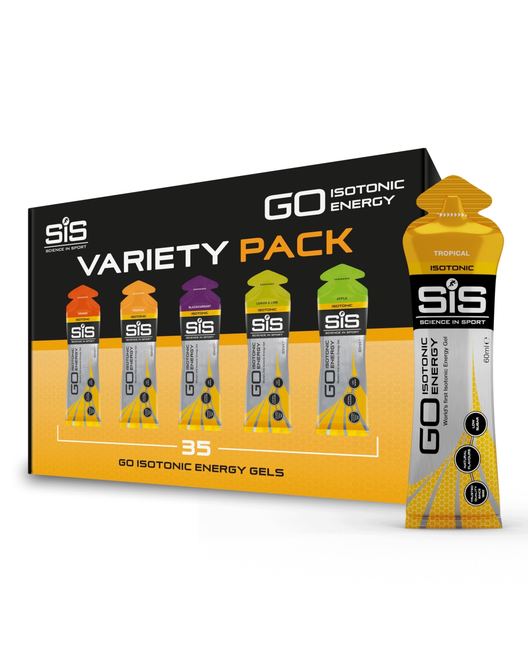Science in Sport GO Isotonic Energy Gel Mix of Flavors 35 Pack