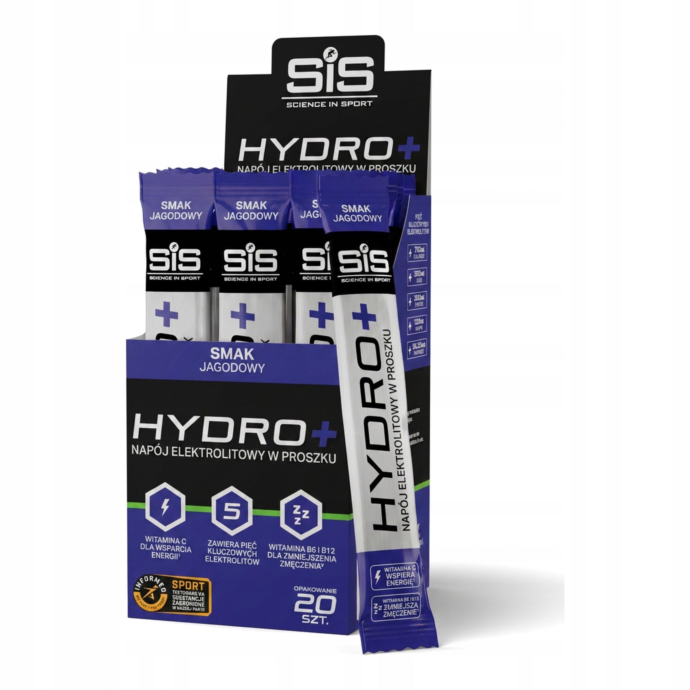 Science in Sport Hydro+ Drink Mix Forest Fruit 20 sachets