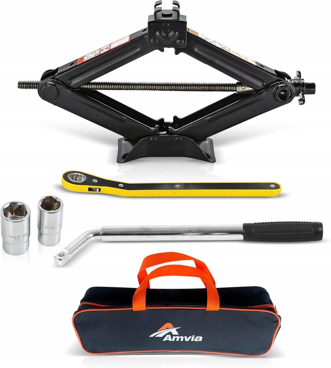 Scissor Lift for Car 1,5 T, Tyre Lift Tool Kit