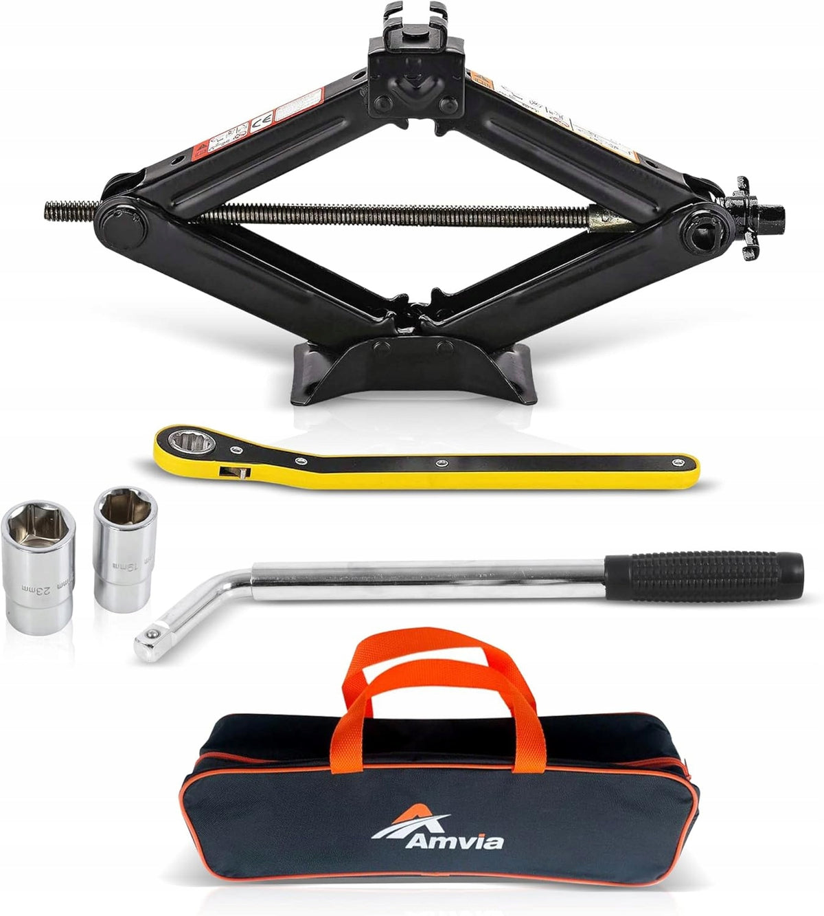 Scissor Lift for Car 1,5 T, Tyre Lift Tool Kit