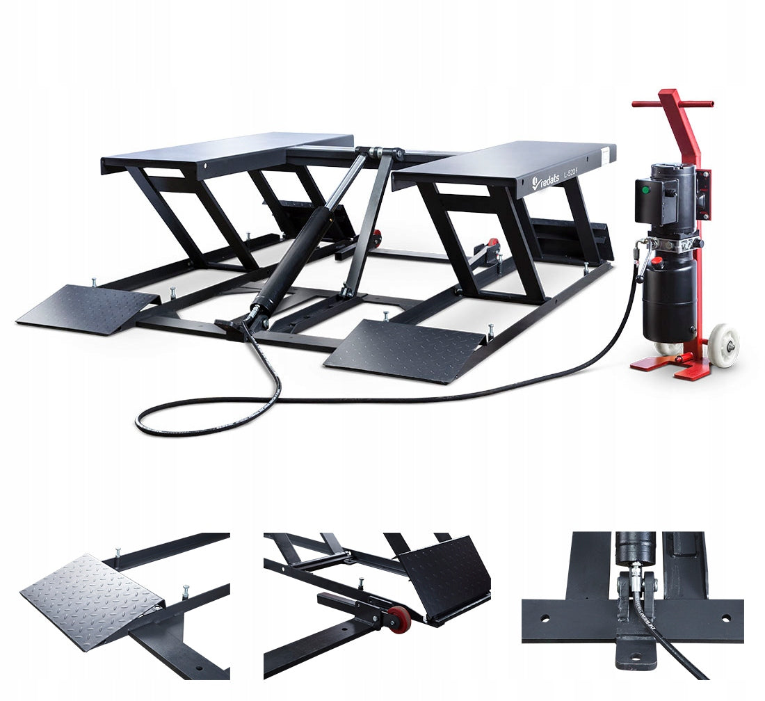 Scissor lift REDATS L-520F mobile 3 tons 230V for Detailing