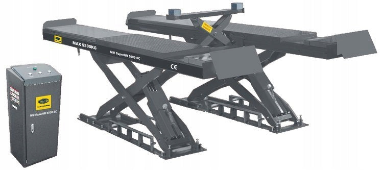 Scissor lift for wheel geometry with lifting capacity 5500kg Magneti Marelli