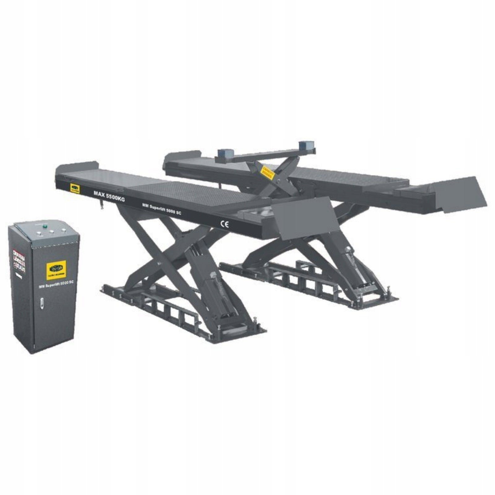 Scissor lift geometry with jack 5,5T 400V MM Superlift 5000SC Brand Magneti Marelli