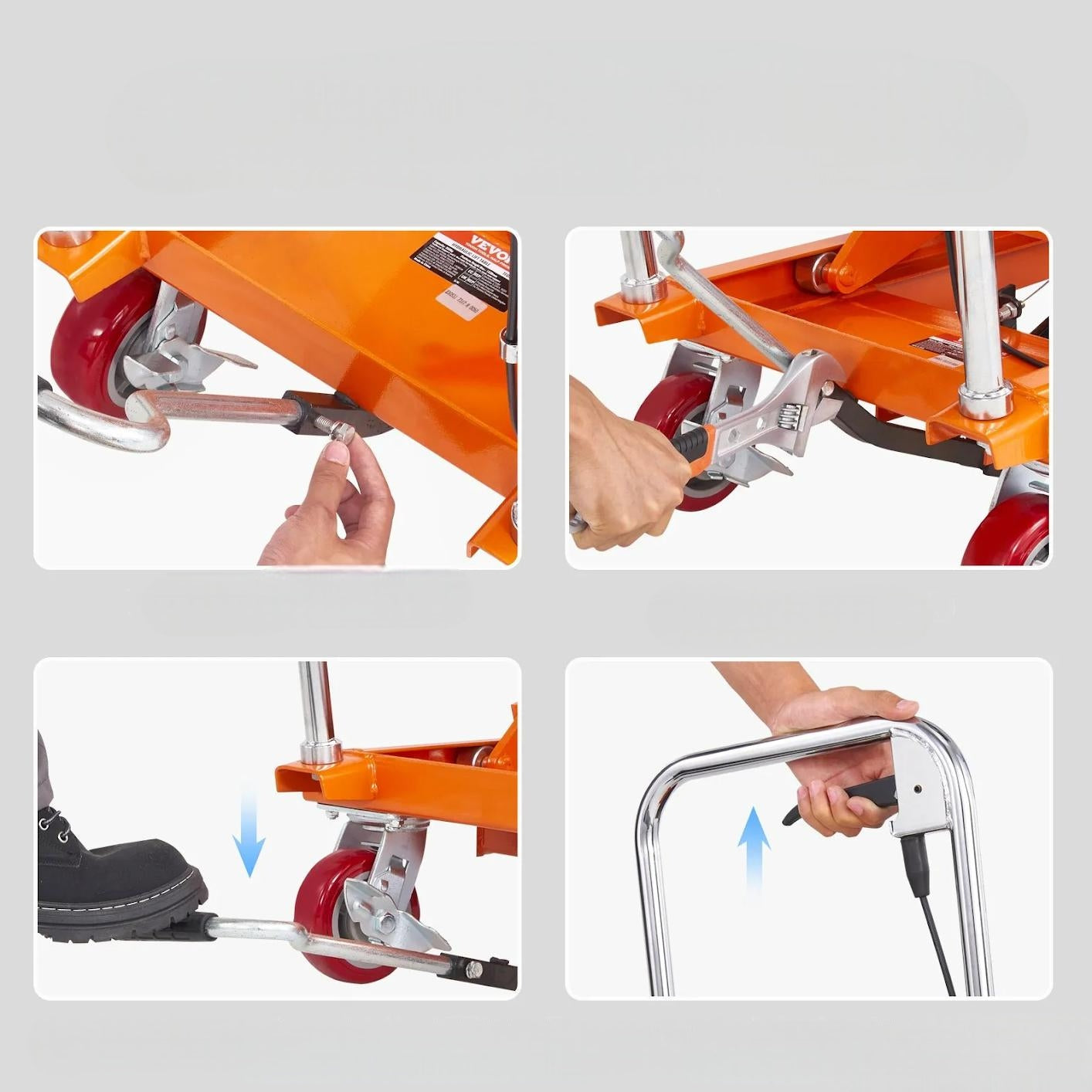 Scissor lift truck black premium max 350 kg hydraulic double Manufacturer code 5907021478090
