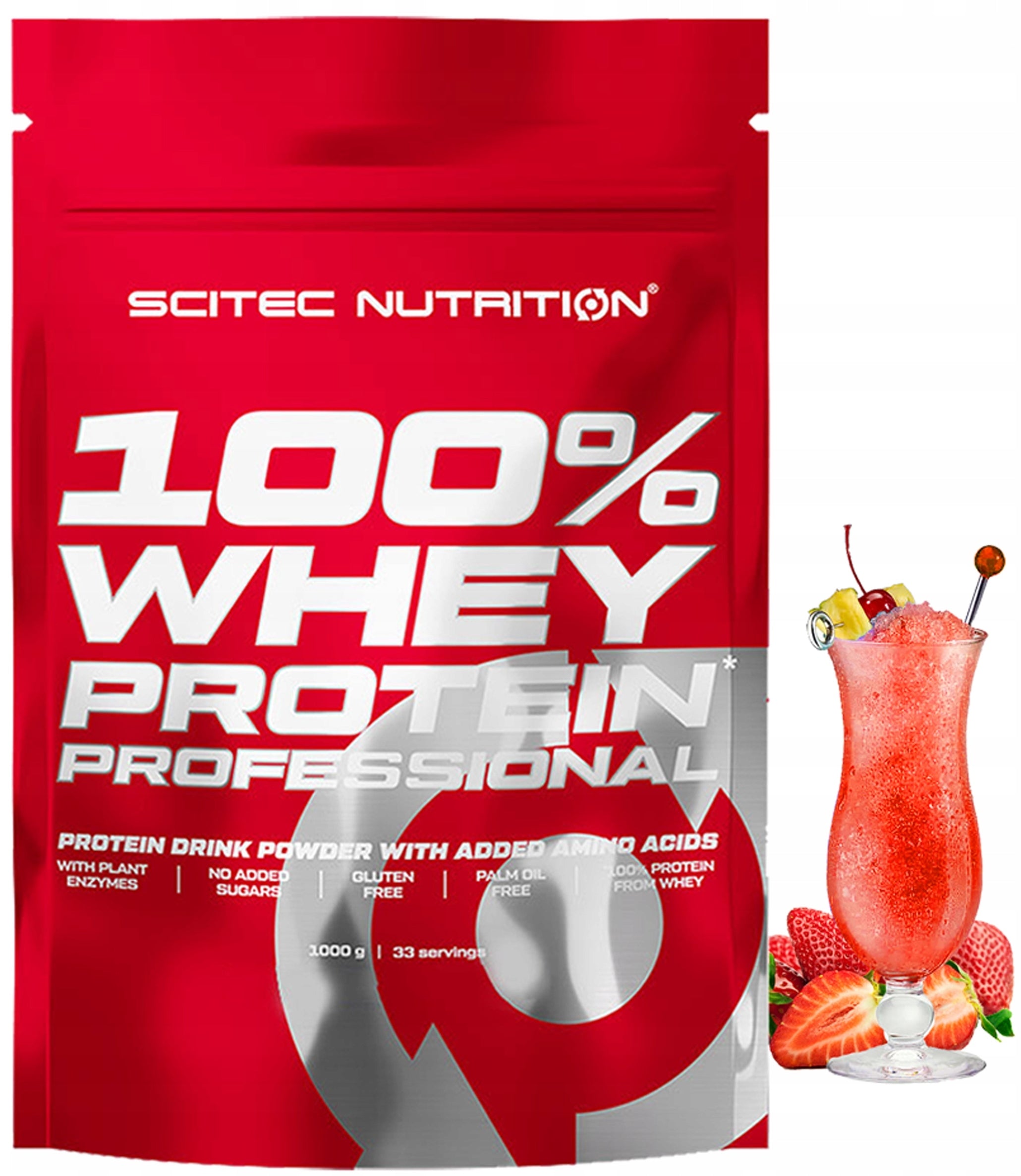 Scitec Nutrition 100% Whey Protein Professional 1000g STRAWBERRY EAN (GTIN) 5999100029118