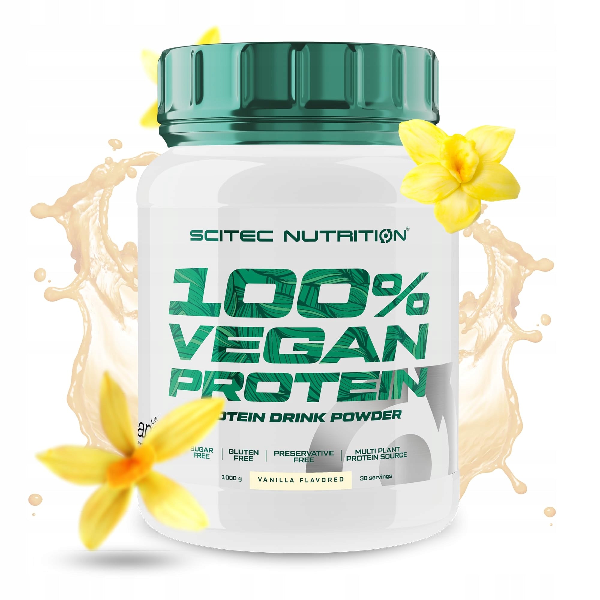 Scitec Nutrition Vegan Protein vegetable protein 1000g vanilla flavour