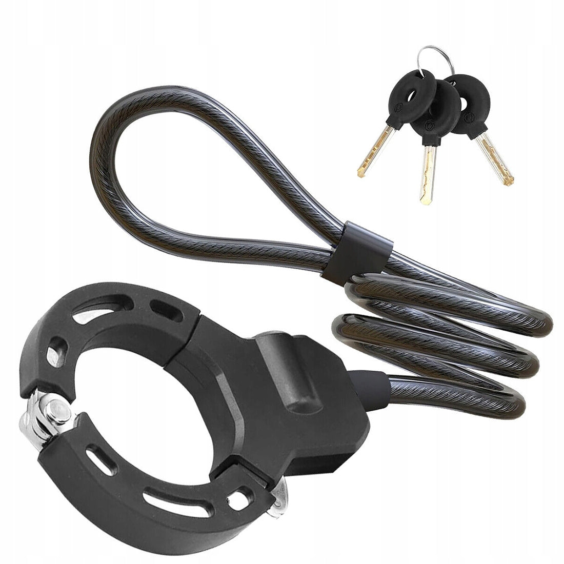 Scooter Bike Clasp with Cable Clasp Handcuffs 3 Keys