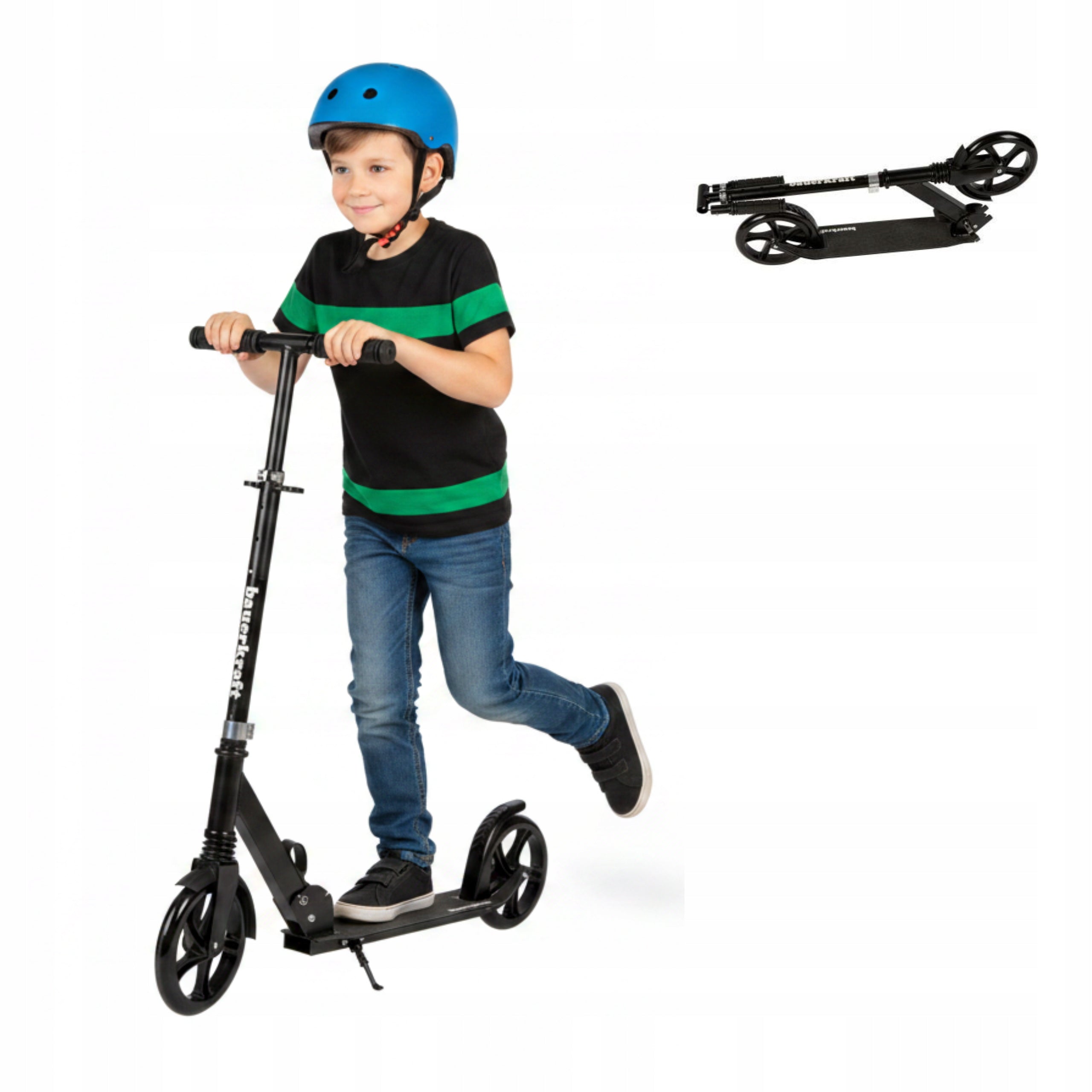 Scooter Black Folding Height Adjustment 91-100 cm Children and Youth