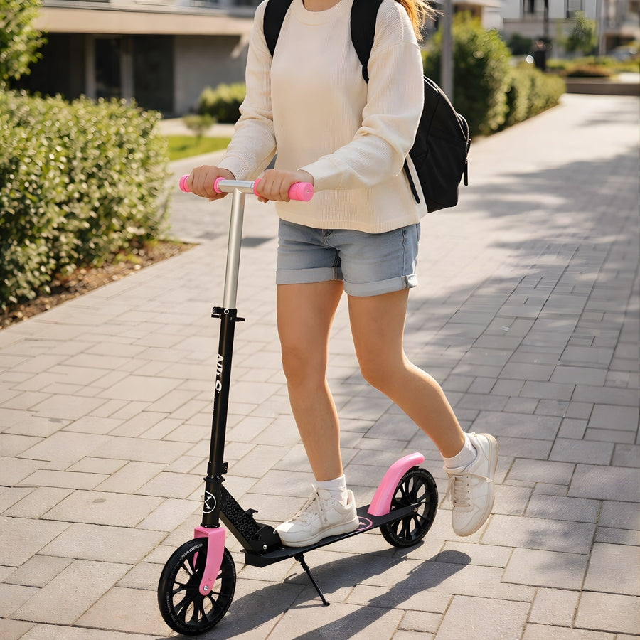 Scooter Folding City Adjustable Youth Rubber Wheels 200 mm Brand Nils Extreme
