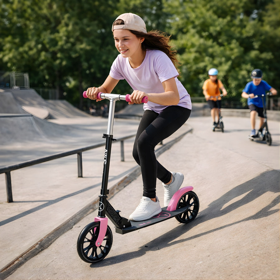 Scooter Folding City Adjustable Youth Rubber Wheels 200 mm Kind two-wheeled