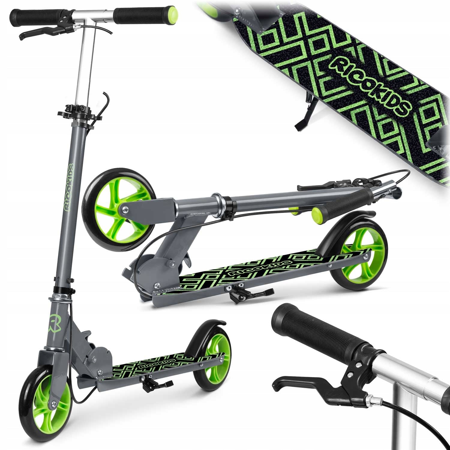 Scooter Kodi grey-green Ricokids