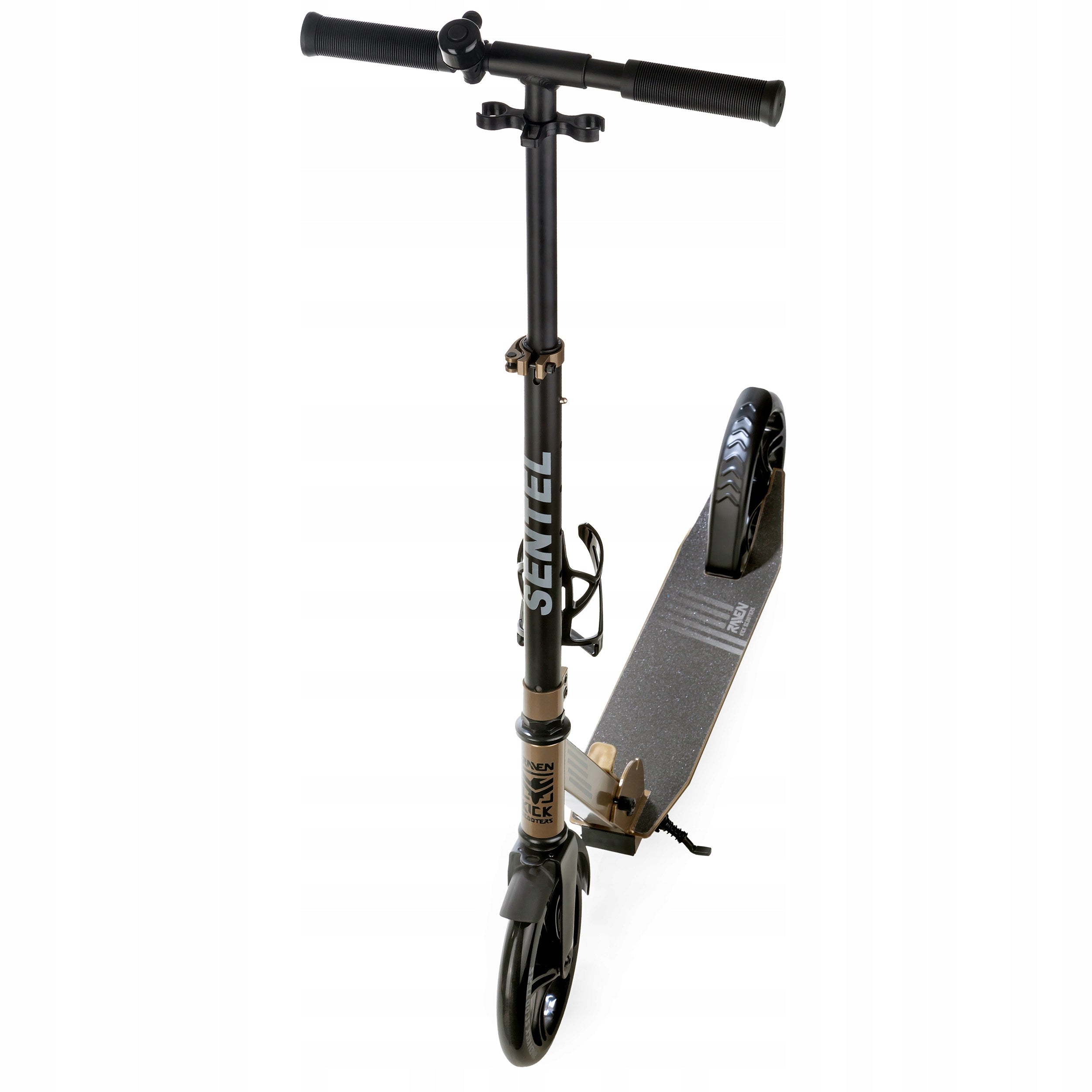 Scooter LARGE Foldable RAVEN Sentel Gold 200mm bell water bottle holder Brand Raven