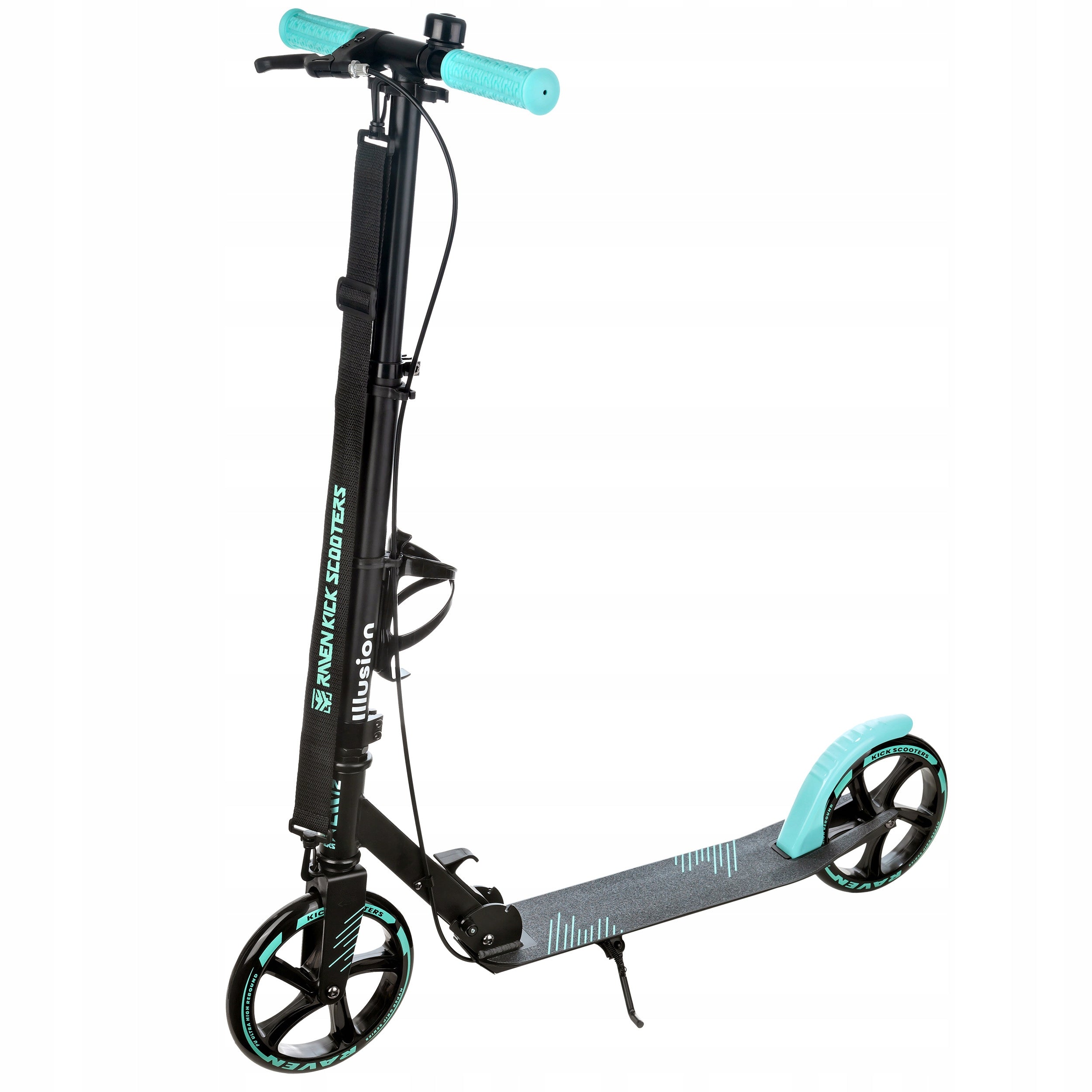 Scooter LARGE Folding RAVEN Illusion Mint 200mm with brake EAN (GTIN) 5903576031315