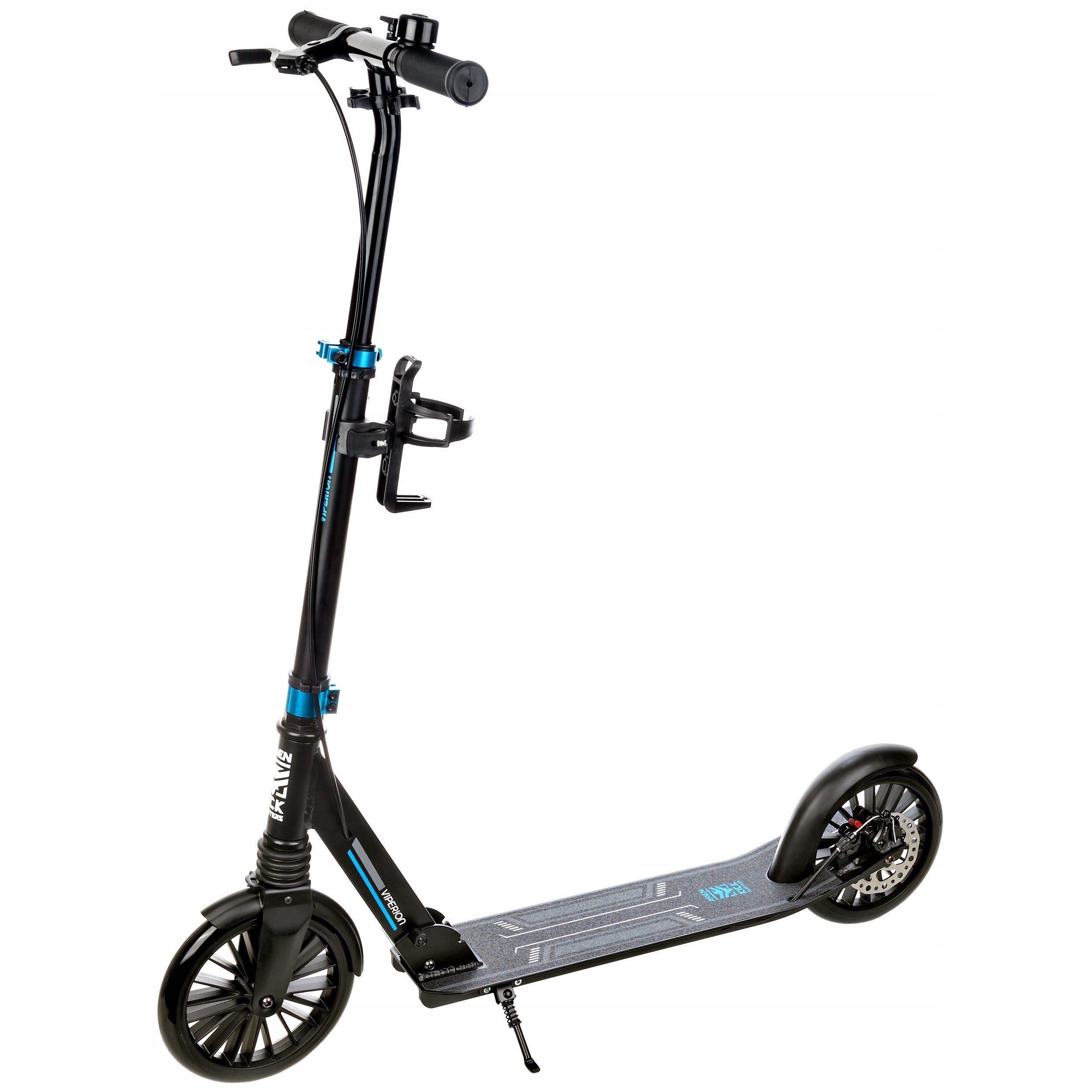 Scooter LARGE Folding RAVEN Viperion 200mm disc brake shock absorber Kind two-wheeled