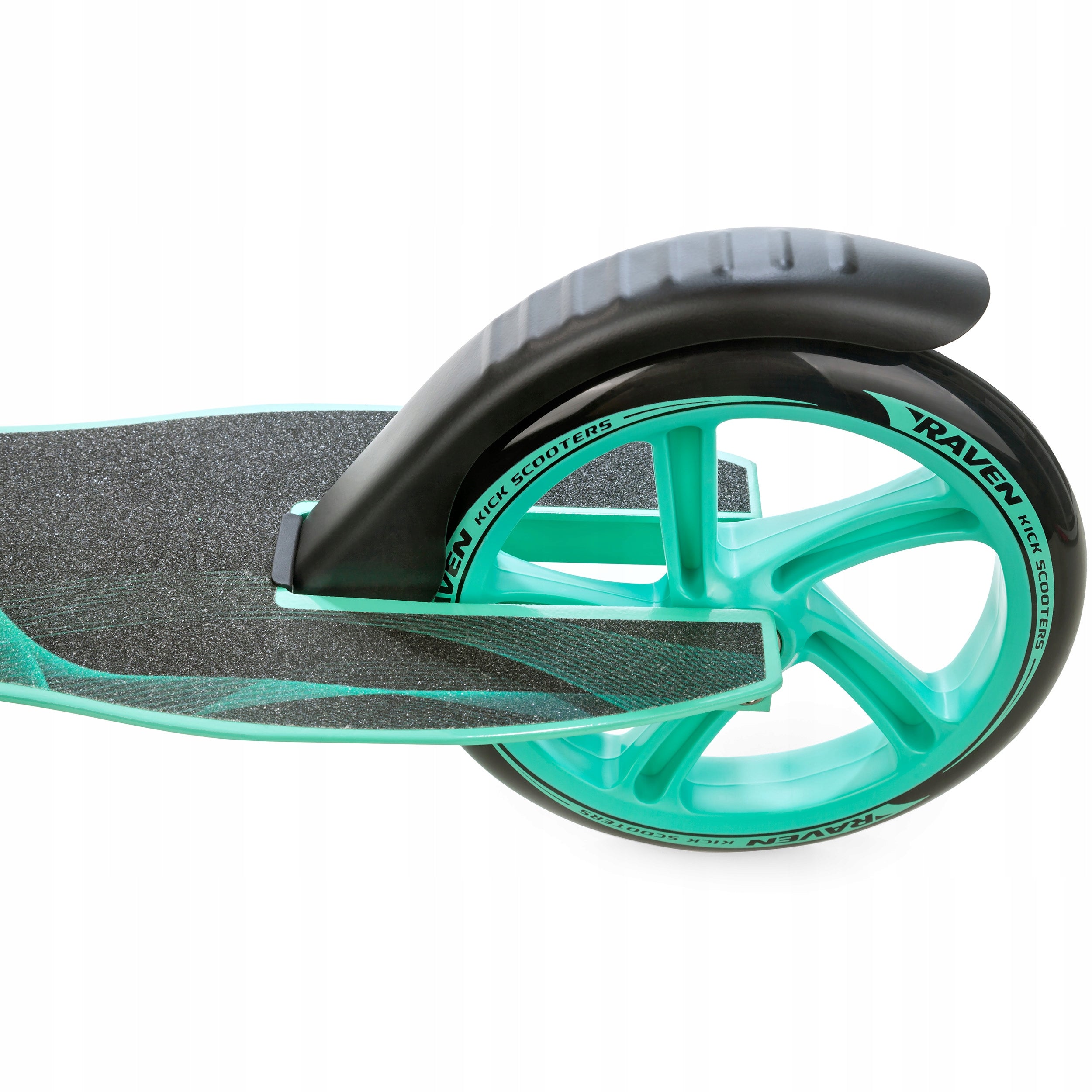 Scooter LARGE RAVEN Anabel Black/Mint 200mm with brake and bell Brand Raven
