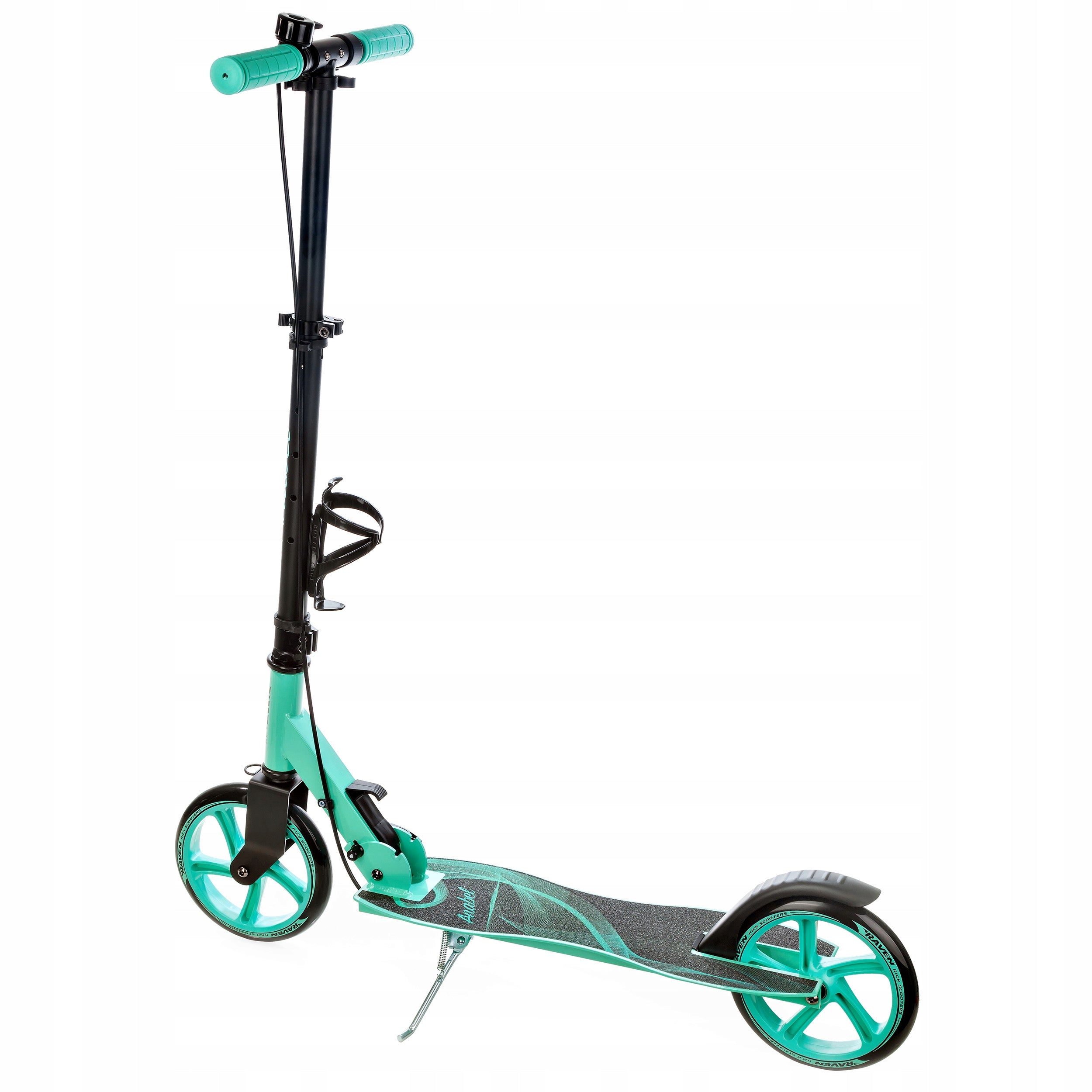 Scooter LARGE RAVEN Anabel Black/Mint 200mm with brake and bell Kind two-wheeled