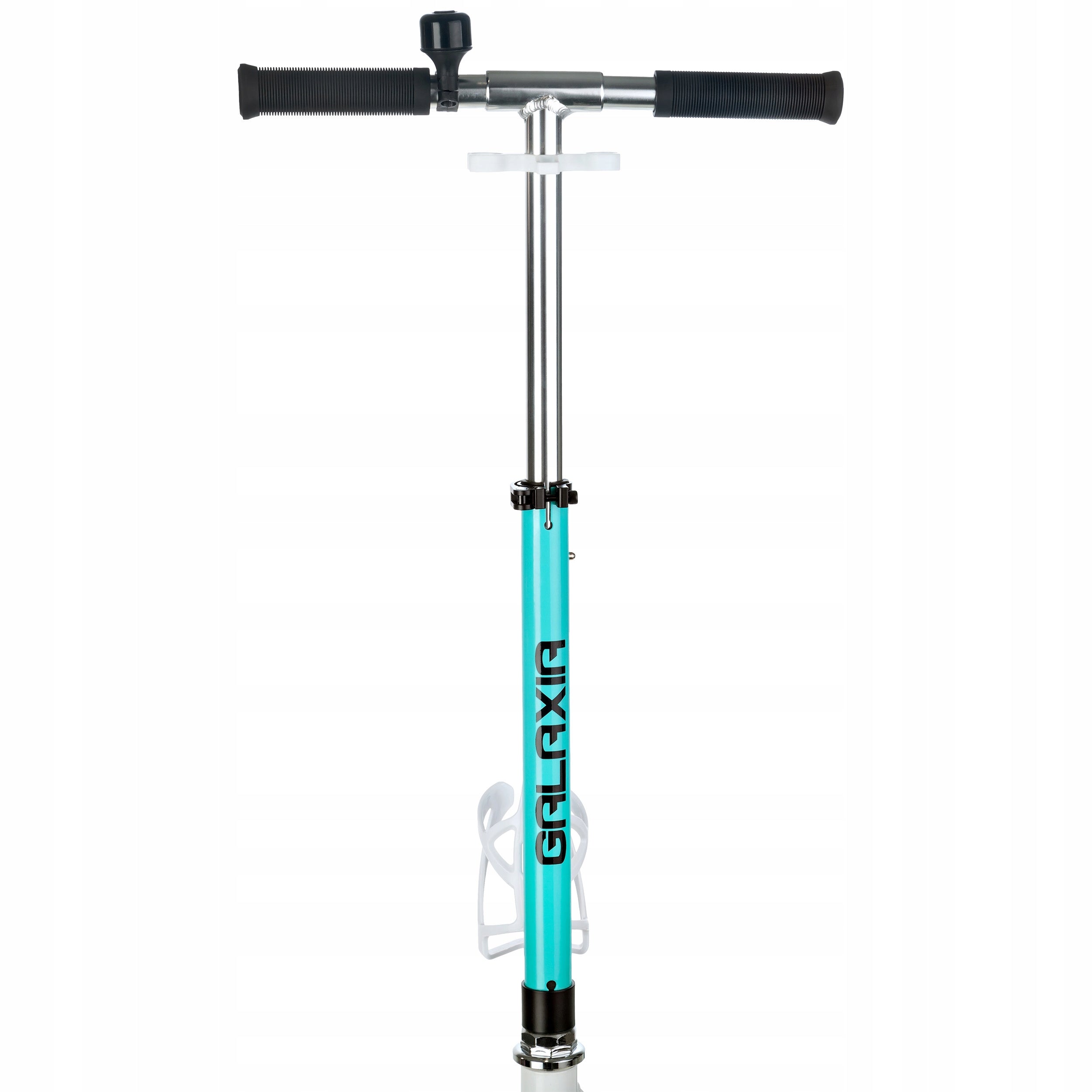 Scooter LARGE RAVEN Galaxia White/Mint 200mm with bell and LED wheels Color white black blue