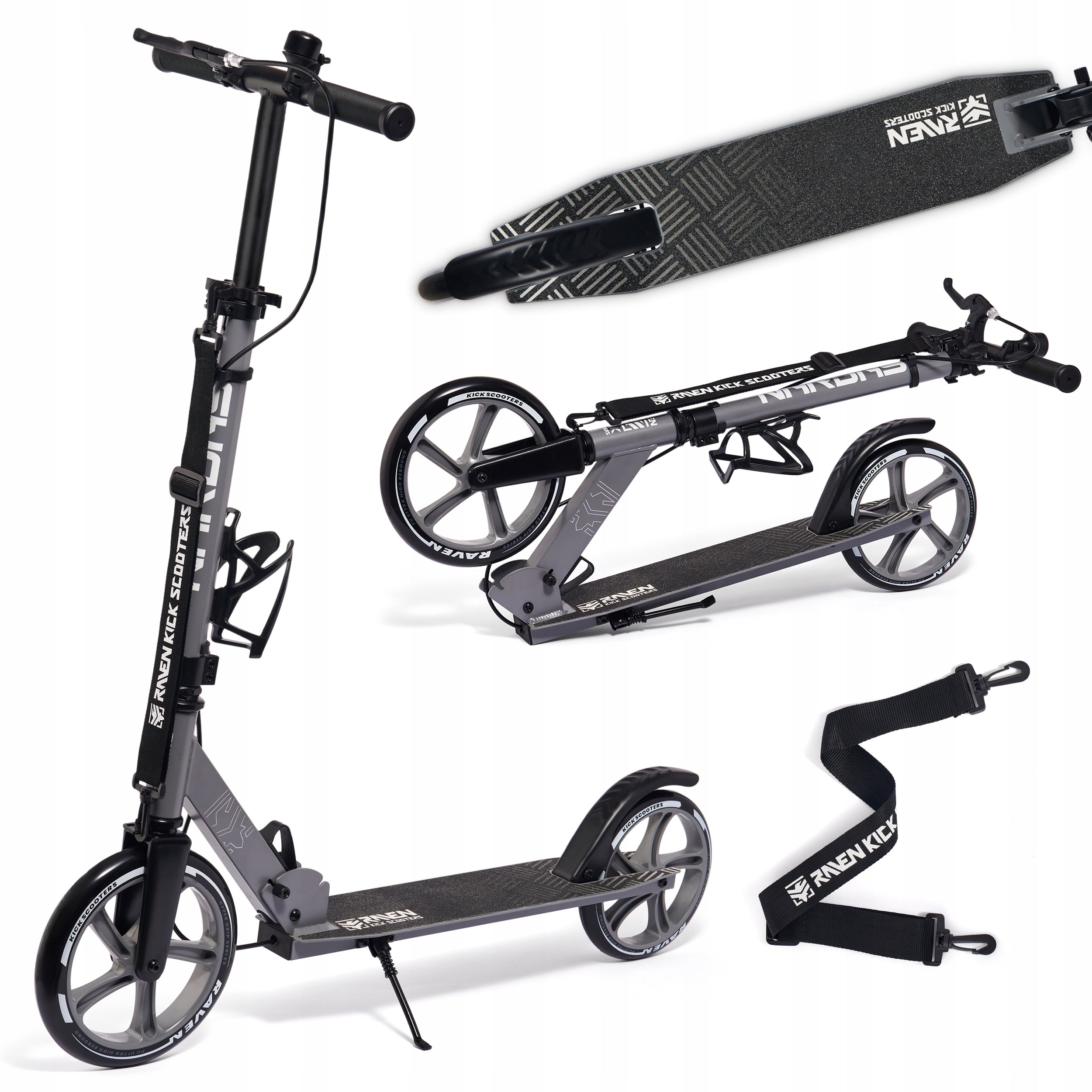 Scooter LARGE RAVEN Nardas 230/200mm brake bell and water bottle holder