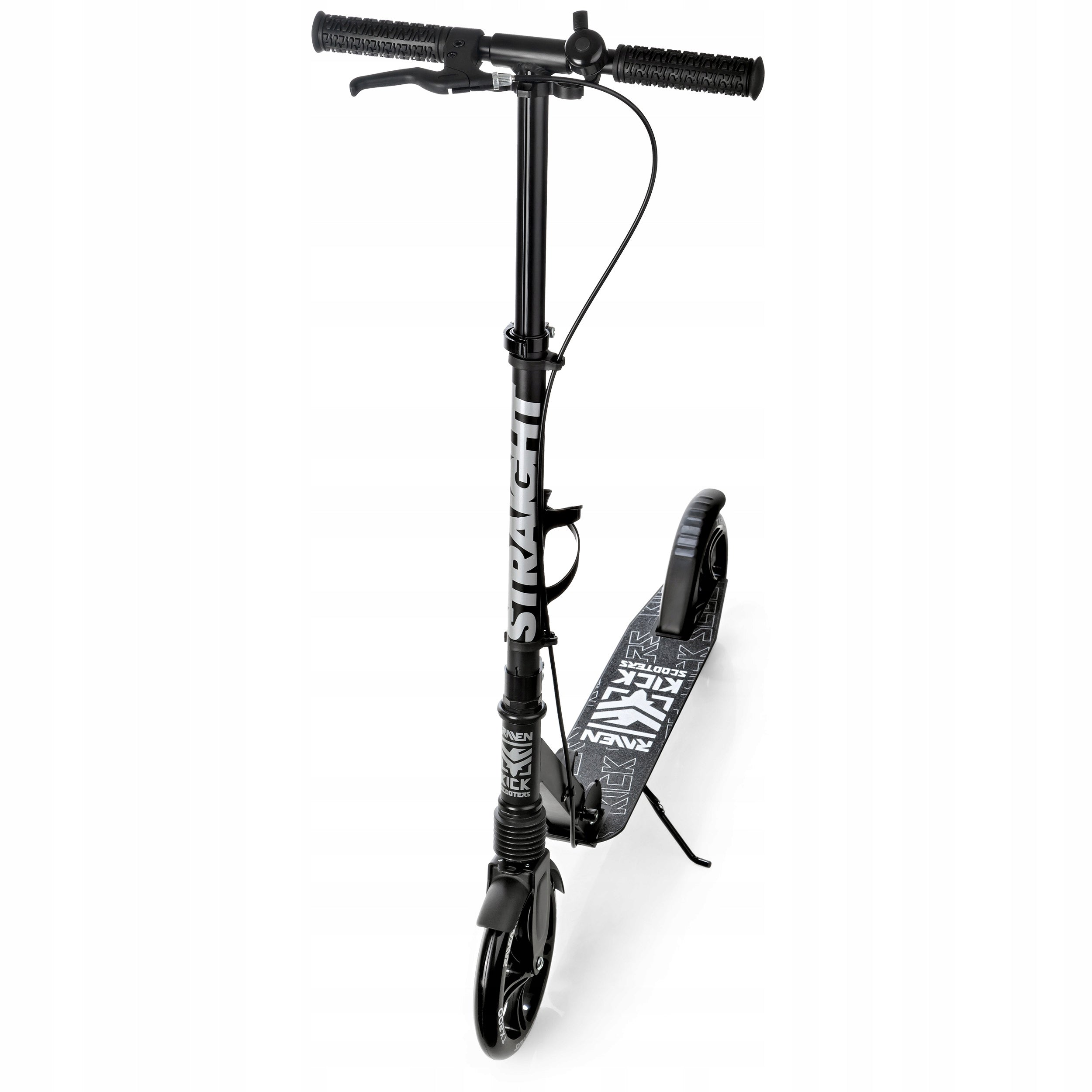 Scooter LARGE RAVEN Straight PRO 200mm shock absorber brake water bottle holder Wheels natural rubber
