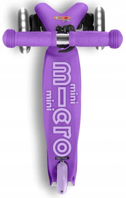 Scooter Mini Micro Deluxe Purple LED Shock absorption none