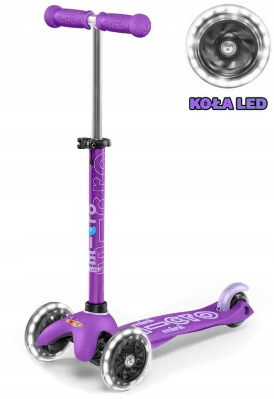 Scooter Mini Micro Deluxe Purple LED