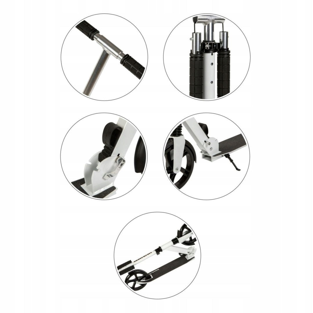 Scooter White Folding Height Adjustment 91-100 cm Children and Youth Brand no brand