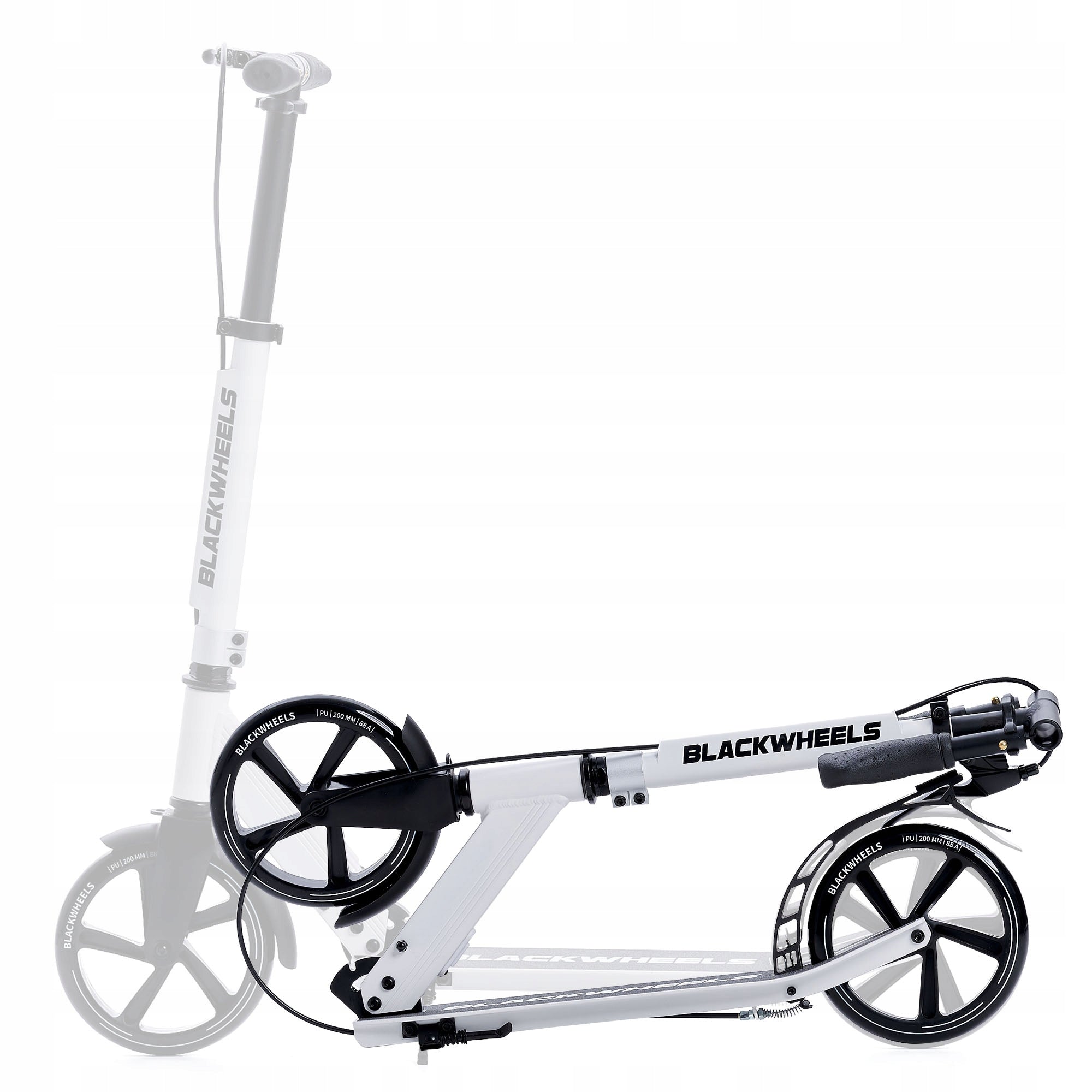 Scooter for Children and Adults Urban Folding with Brake Blackwheels Kind two-wheeled