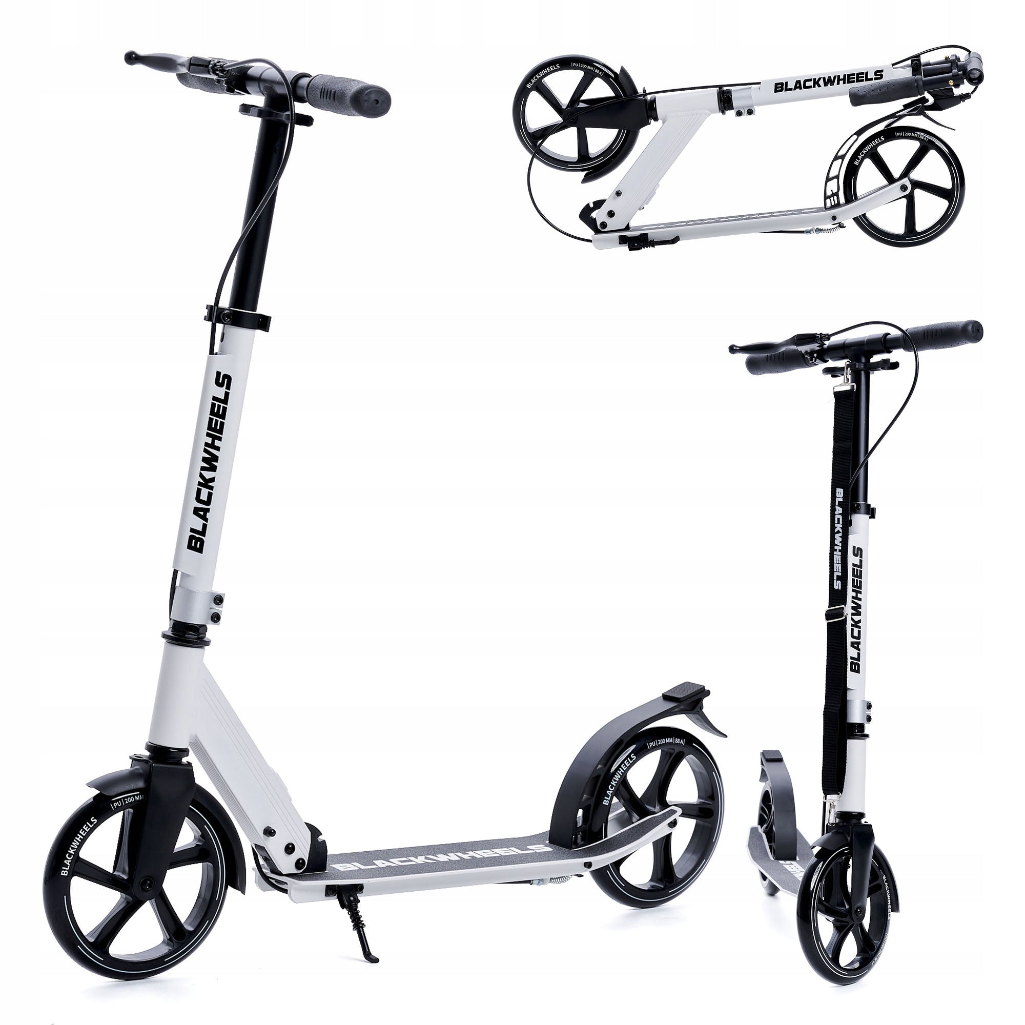 Scooter for Children and Adults Urban Folding with Brake Blackwheels