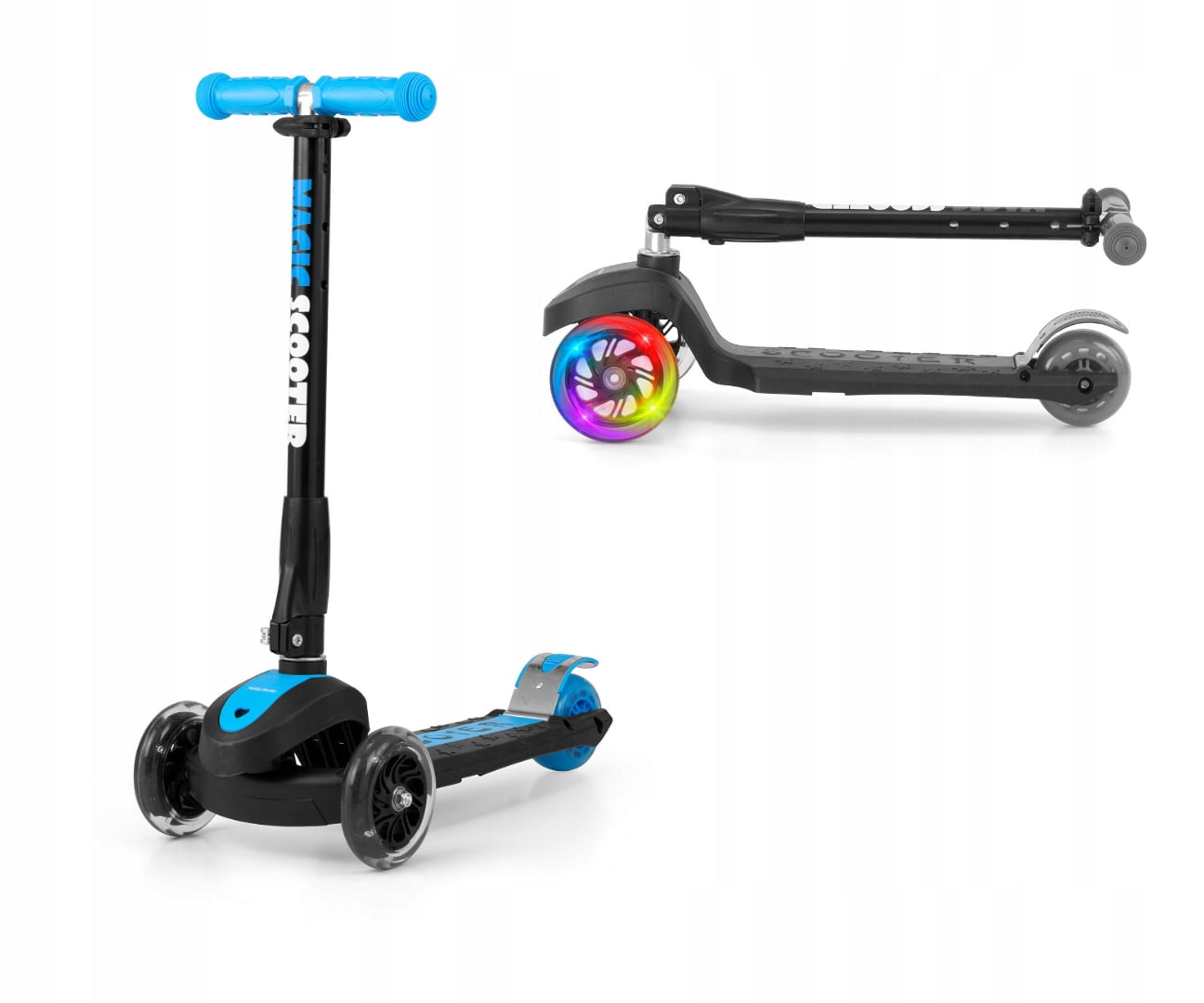 Scooter for boy - Gift for 4 year old - Tricycle + BABY'S NAME Manufacturer code Hulajnoga z imieniem dla chłopca niebieska