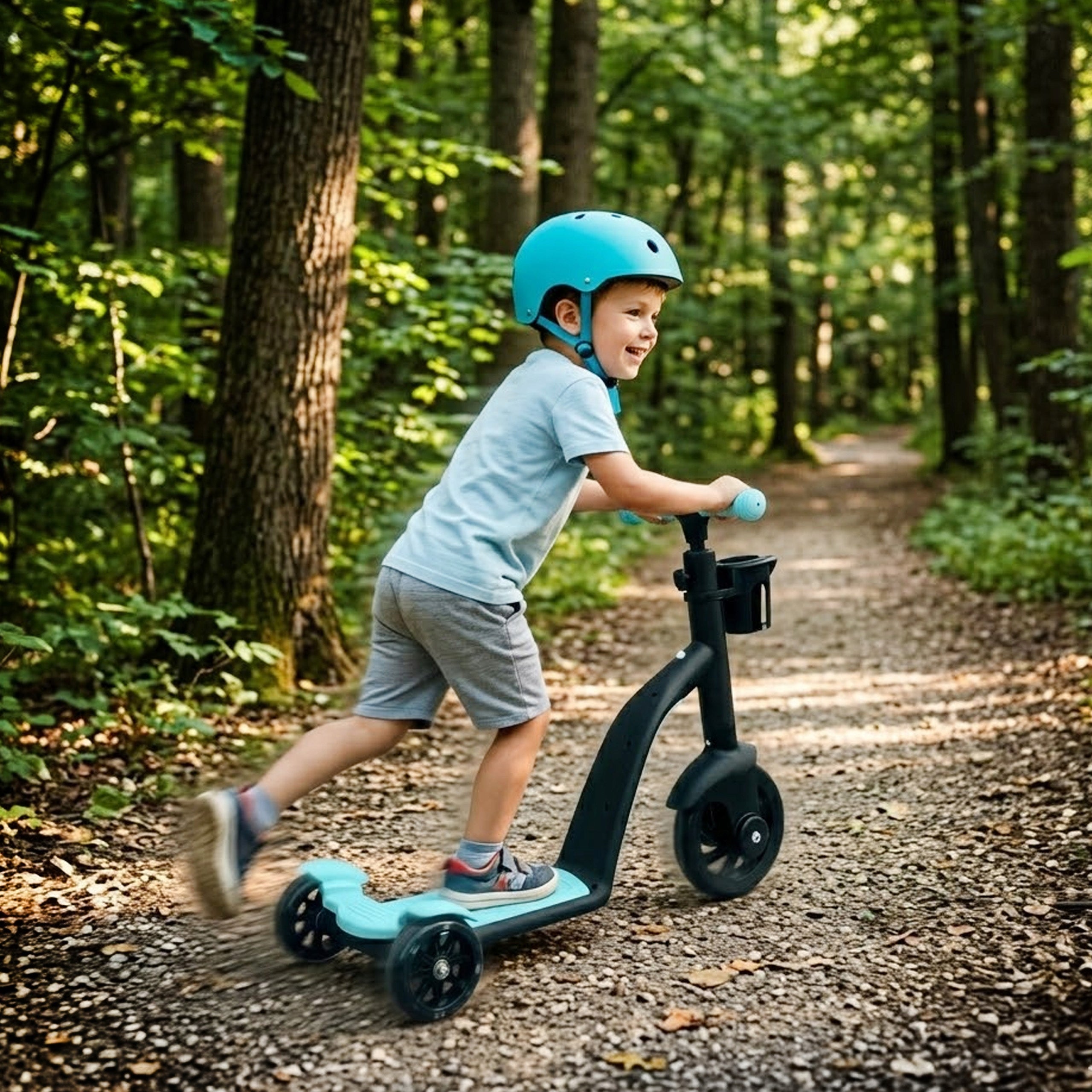 Scooter for children 3in1 tricycle balance bike PLAYIO Packaging status original