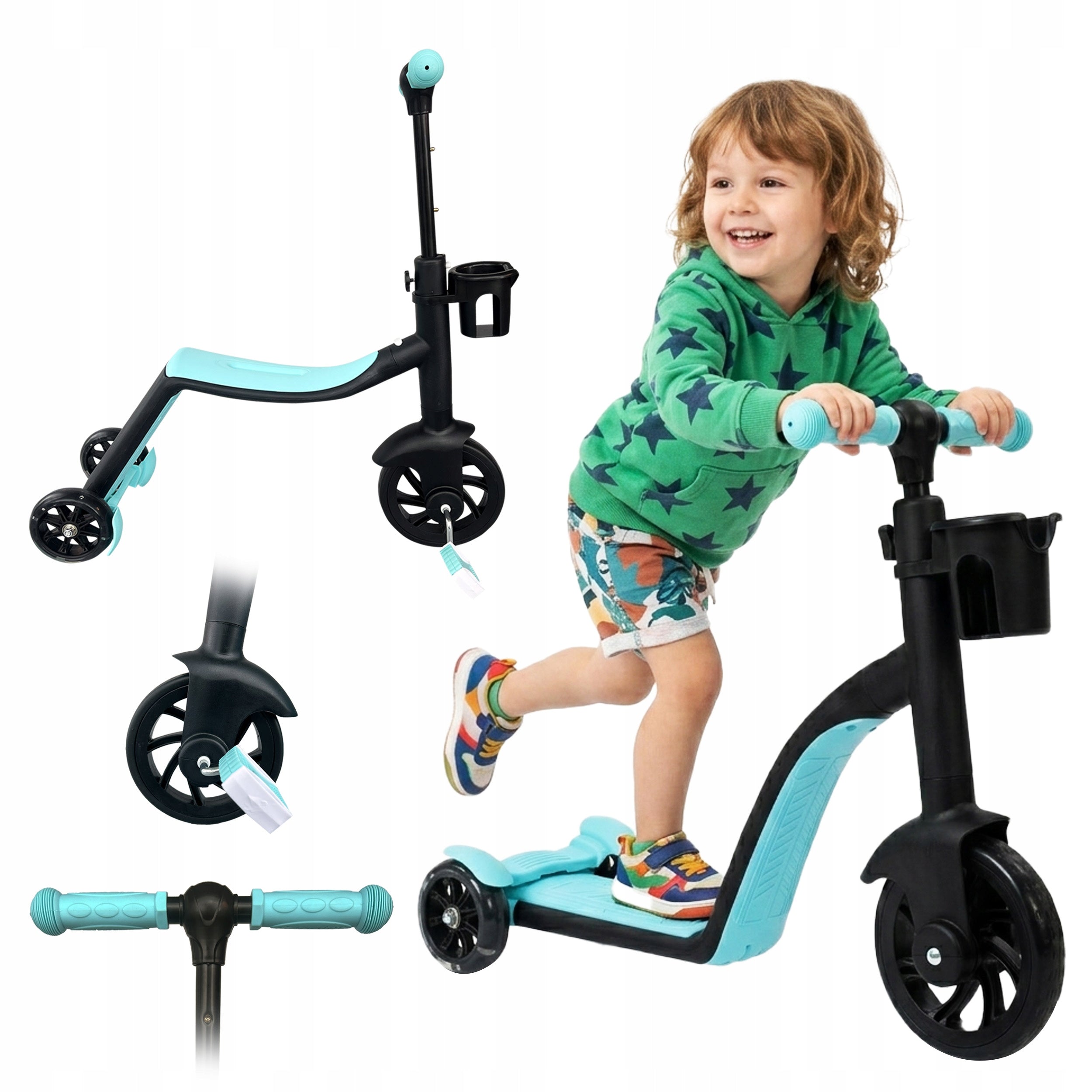 Scooter for children 3in1 tricycle balance bike PLAYIO