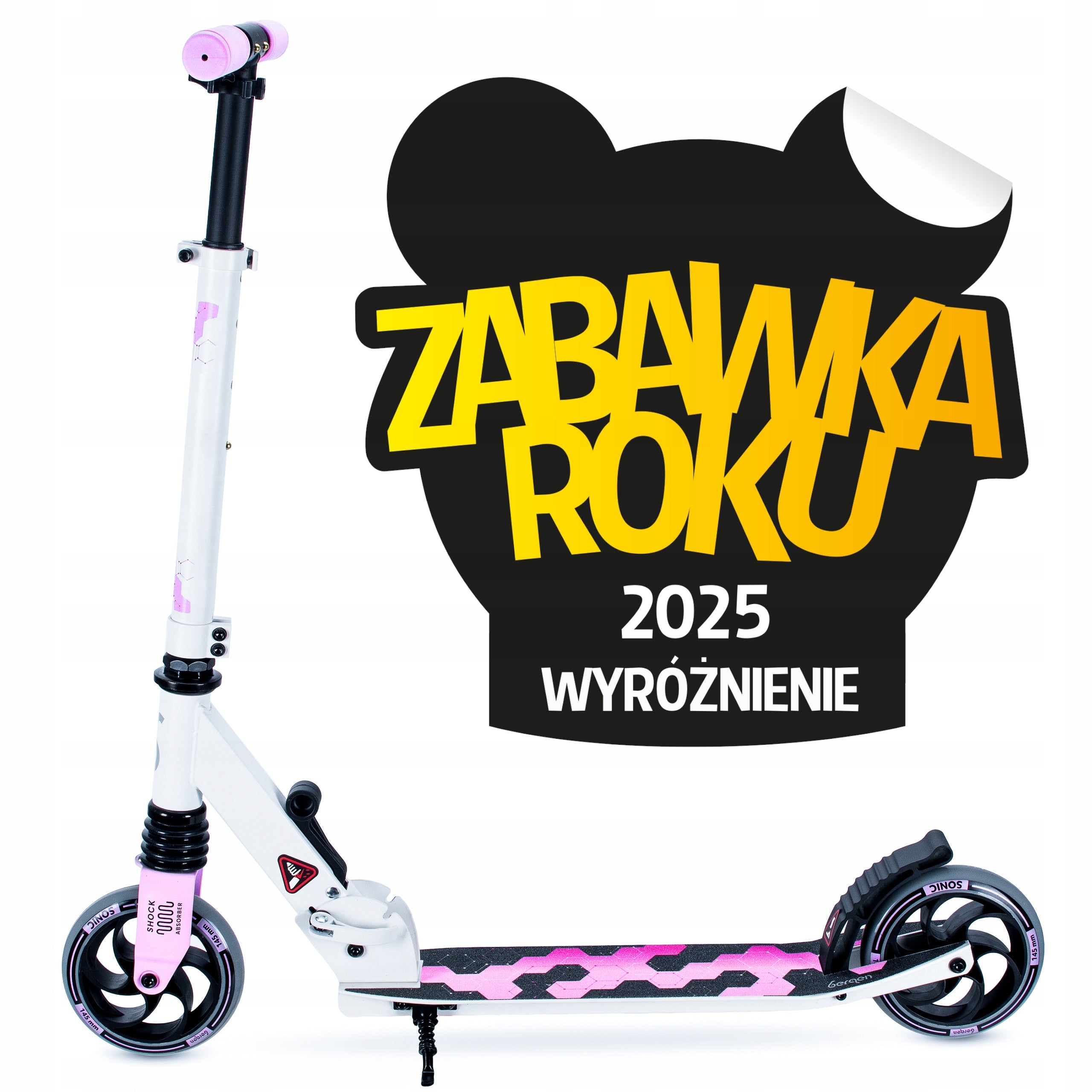 Scooter for children Bergen SONIC folding shock absorber 145mm Kind two-wheeled