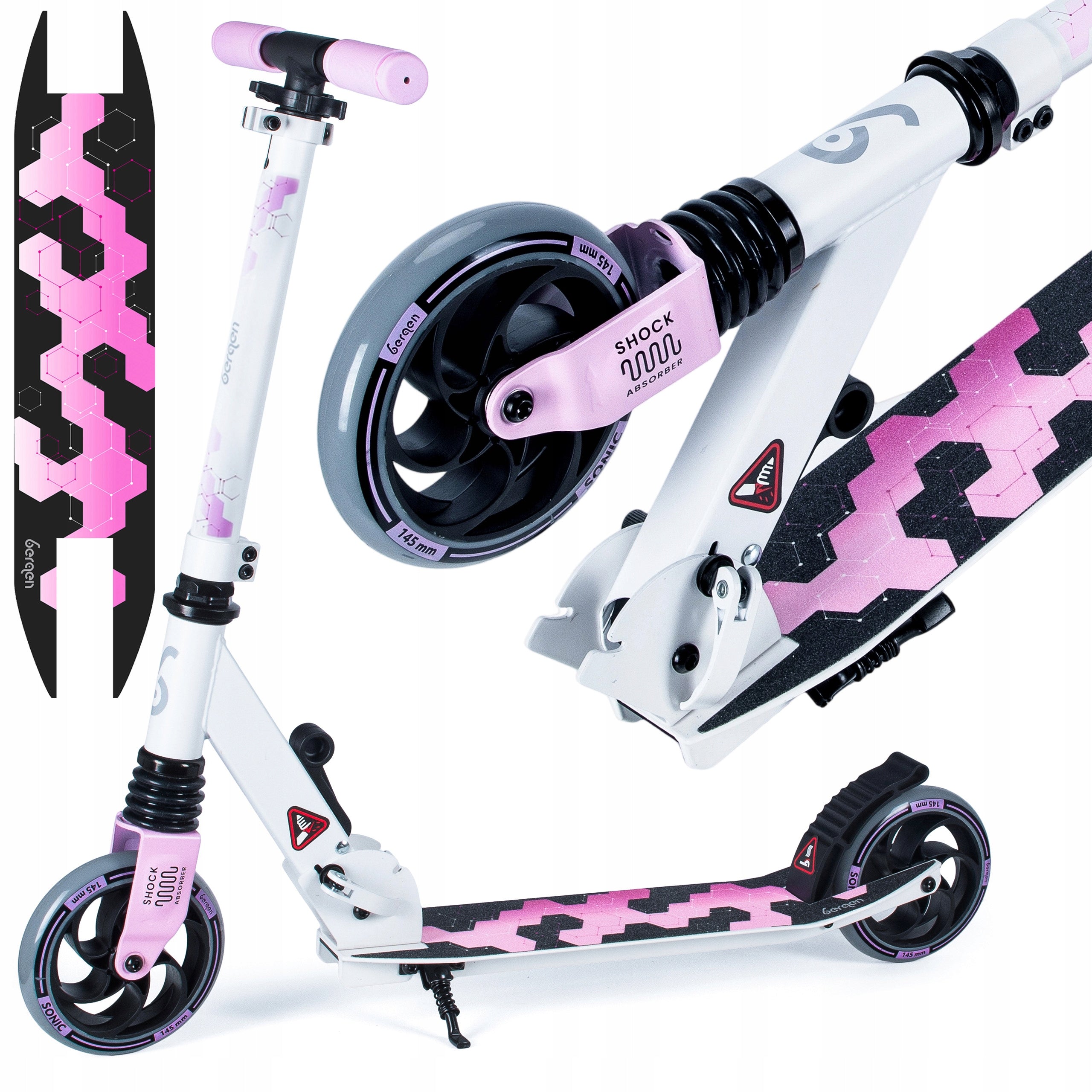 Scooter for children Bergen SONIC folding shock absorber 145mm