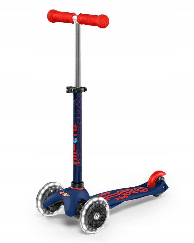 Scooter for children Micro Mini Deluxe LED Navy Blue MMD118 - from 2 to 5 years Number of wheels 3