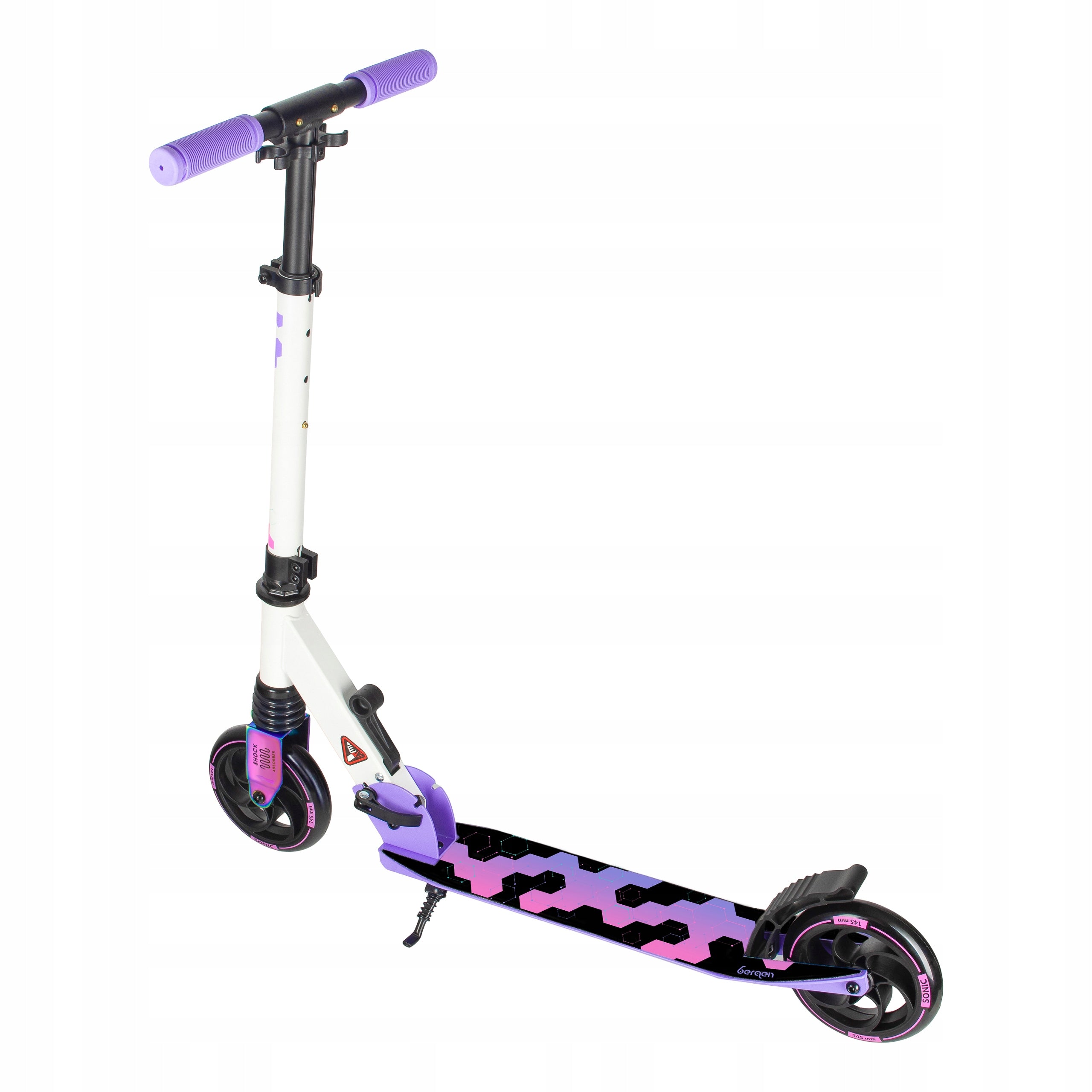 Scooter for children light neochrome Bergen SONIC folding with shock absorber Brand Bergen