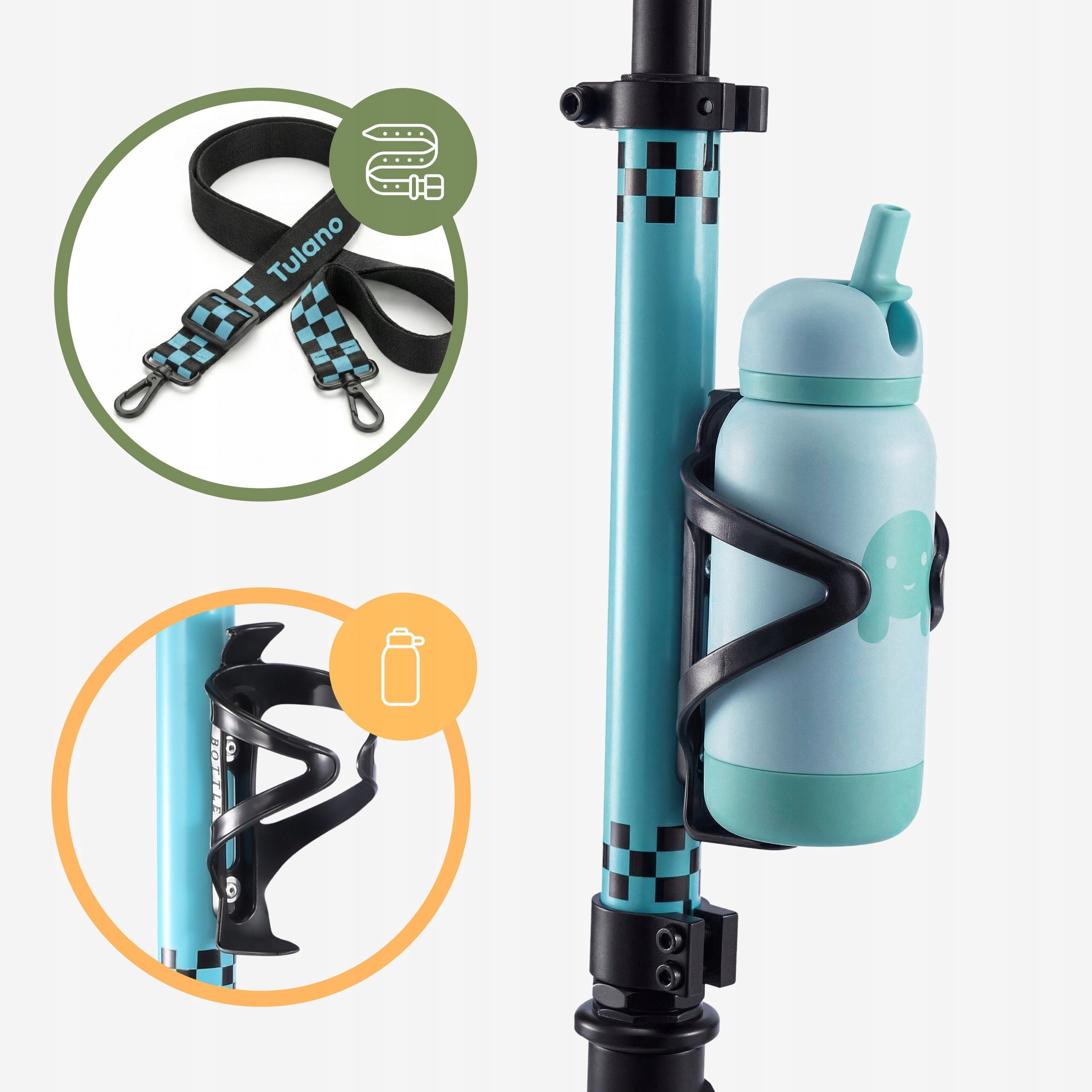 Scooter for children youth TULANO urban pixel LED folding handle 7l+ Brand TULANO