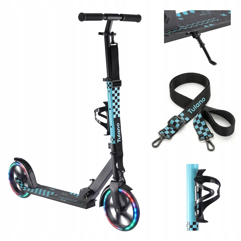 Scooter for children youth TULANO urban pixel LED folding handle 7l+