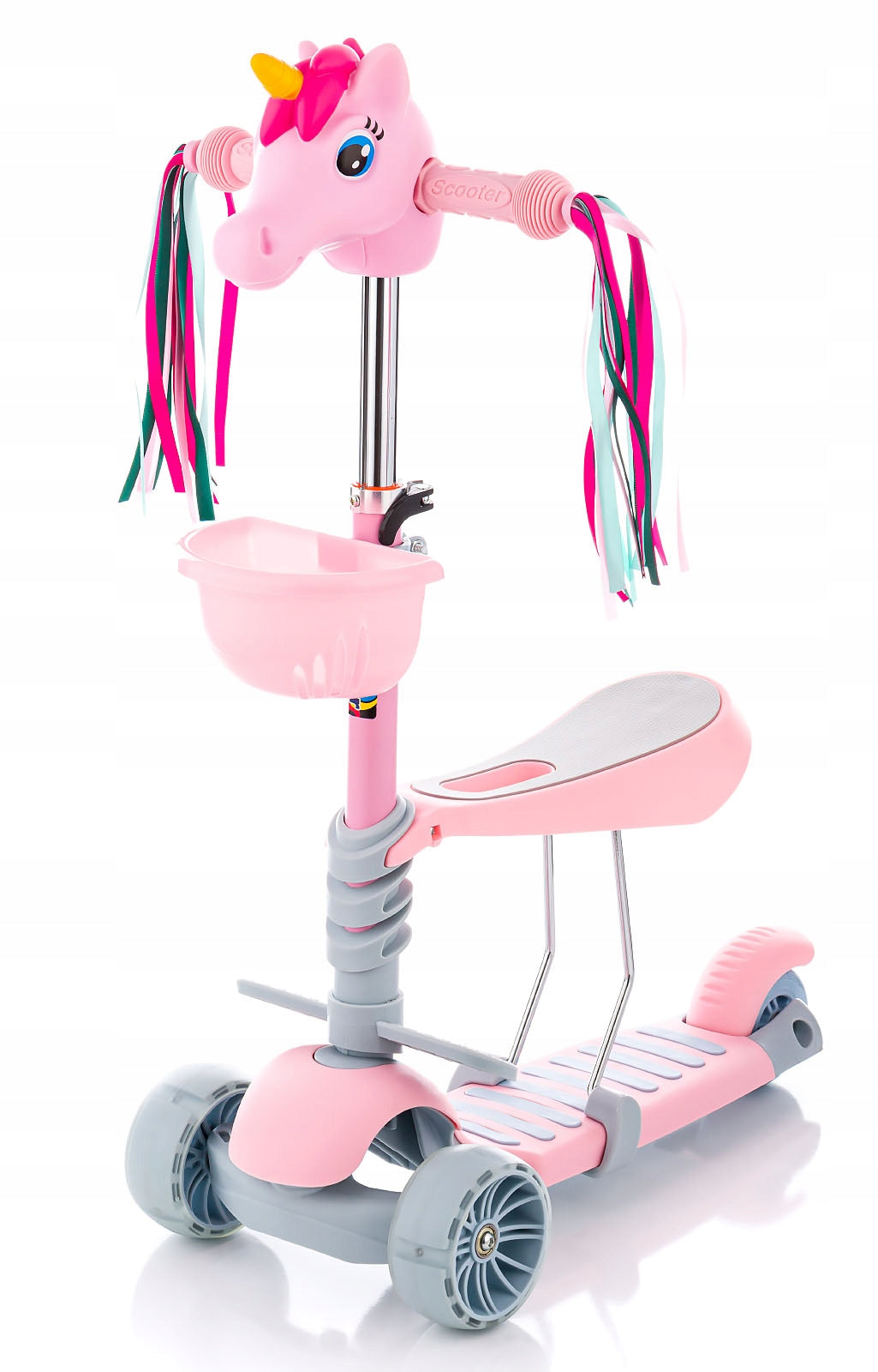 Scooter for girls Balance Tricycle Unicorn Ride-on LED wheels Number of wheels 3