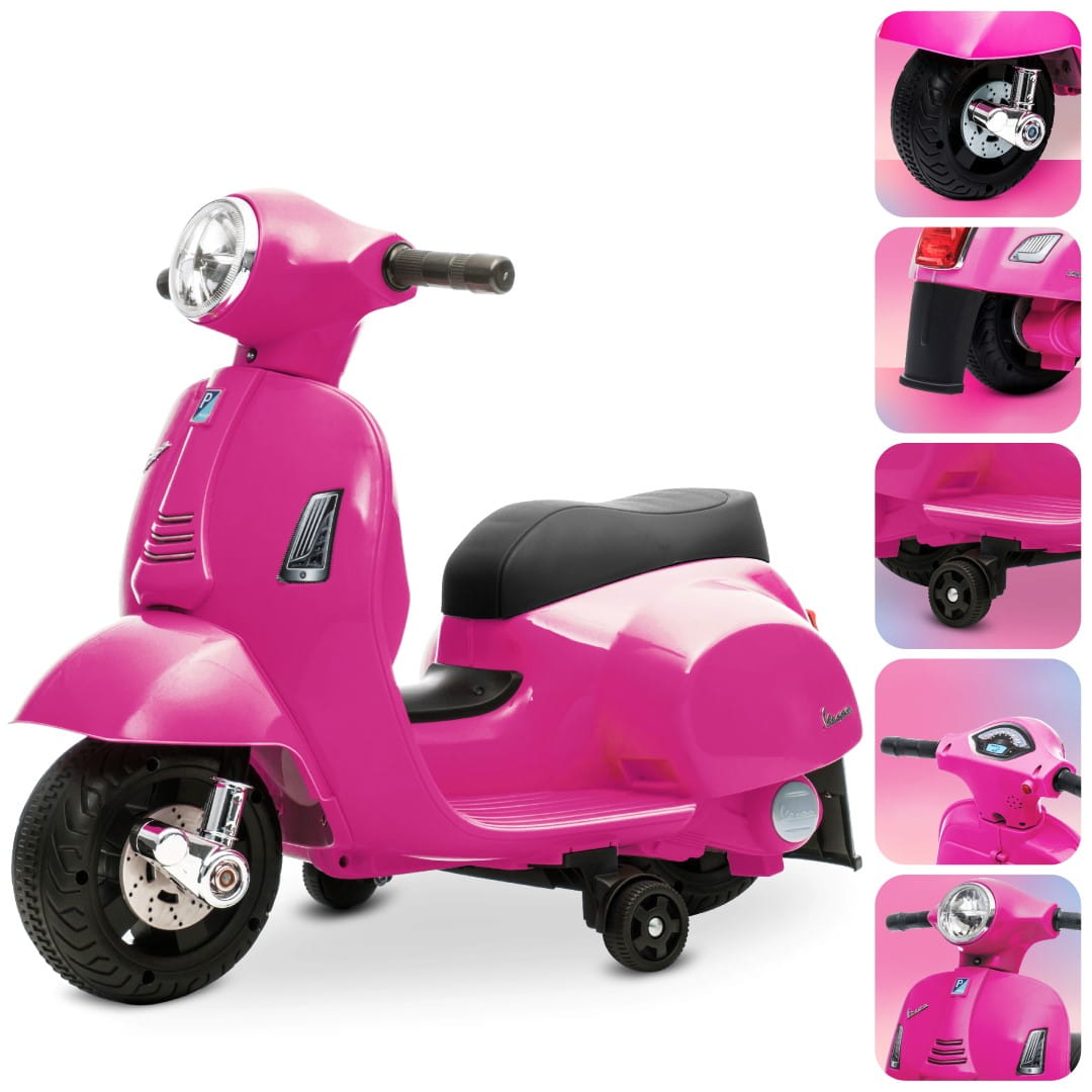 Scooter for girls Battery-operated motor Vespa fuchsia MINI