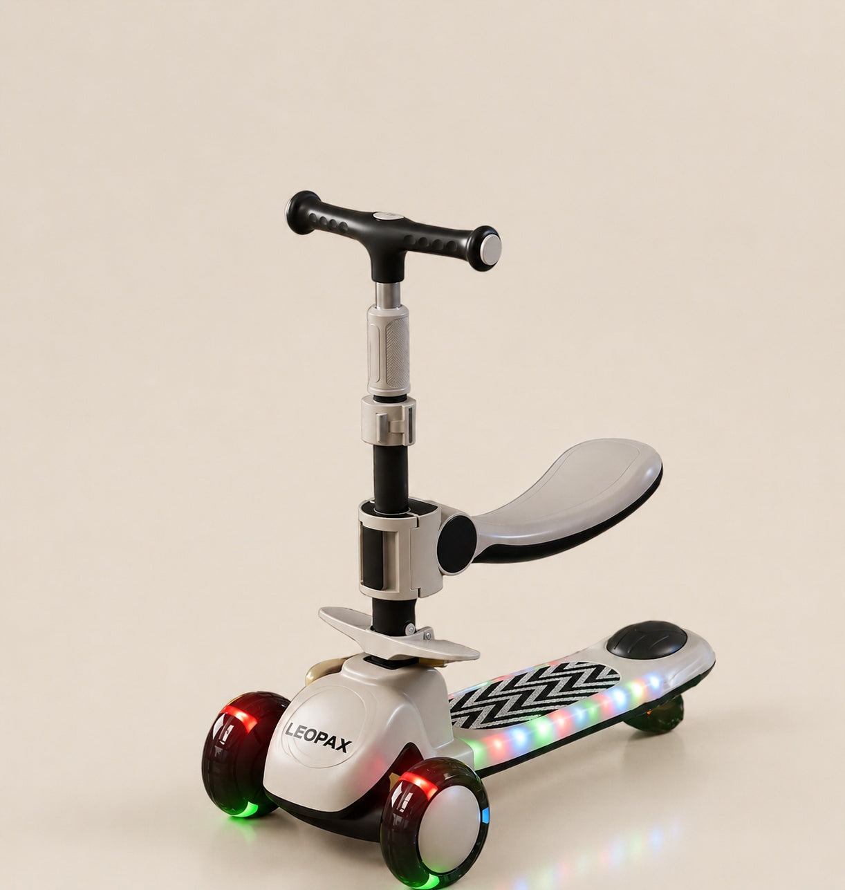 Scooter with seat LEOPAX folding balance bike 3in1 tricycle led Brand no brand