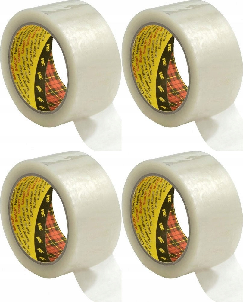 Scotch 3M Packing Tape 50x66m Transparent x4
