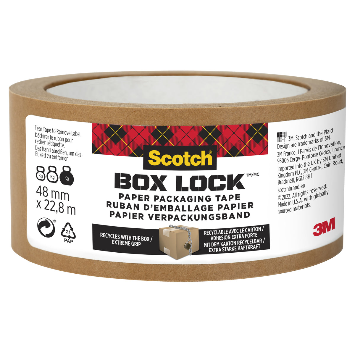 Scotch Box Lock Paper Adhesive Tape for Shipping Packages