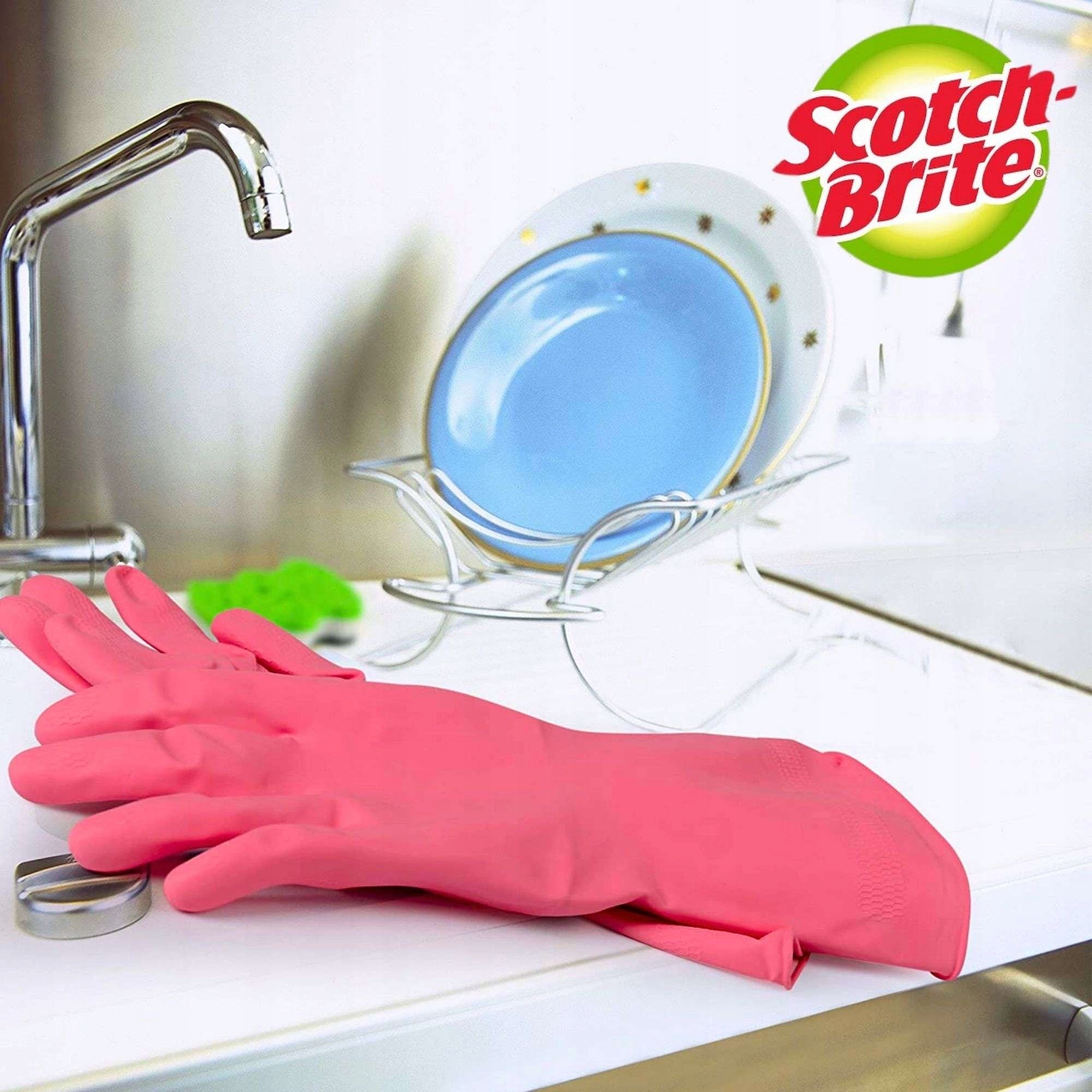 Scotch-Brite Küchen-Gummihandschuhe, Größe L, Paar 