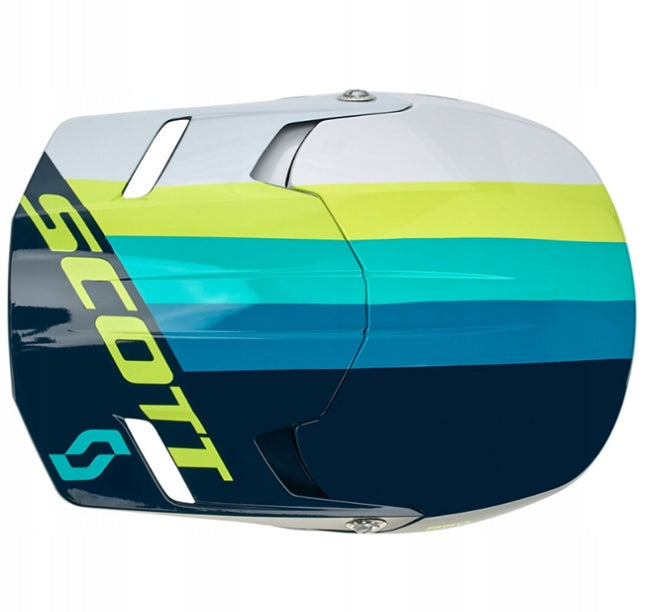 Scott Motorcycle Helmet 350 Evo Track Ece Blue-White (Size:M) Manufacturer's catalog number 273108 BLUE/TEAL_M