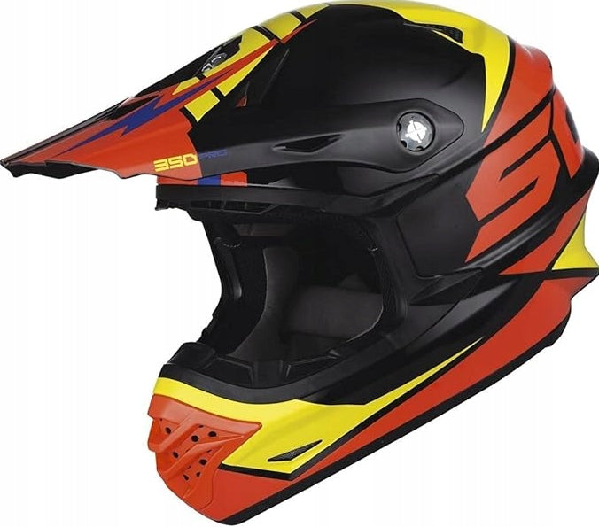 Scott Motorcycle Helmet 350 Pro Podium Ece Black/Orange (Size:XL) Manufacturer's catalog number 2374751009007