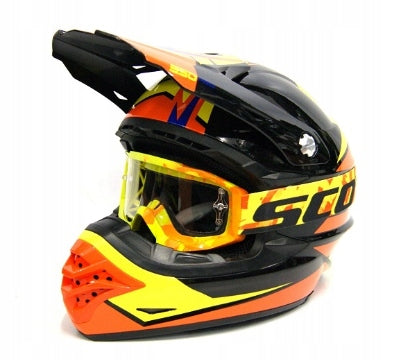 Scott Motorcycle Helmet 350 Pro Podium Ece Black/Orange (Size:XL)